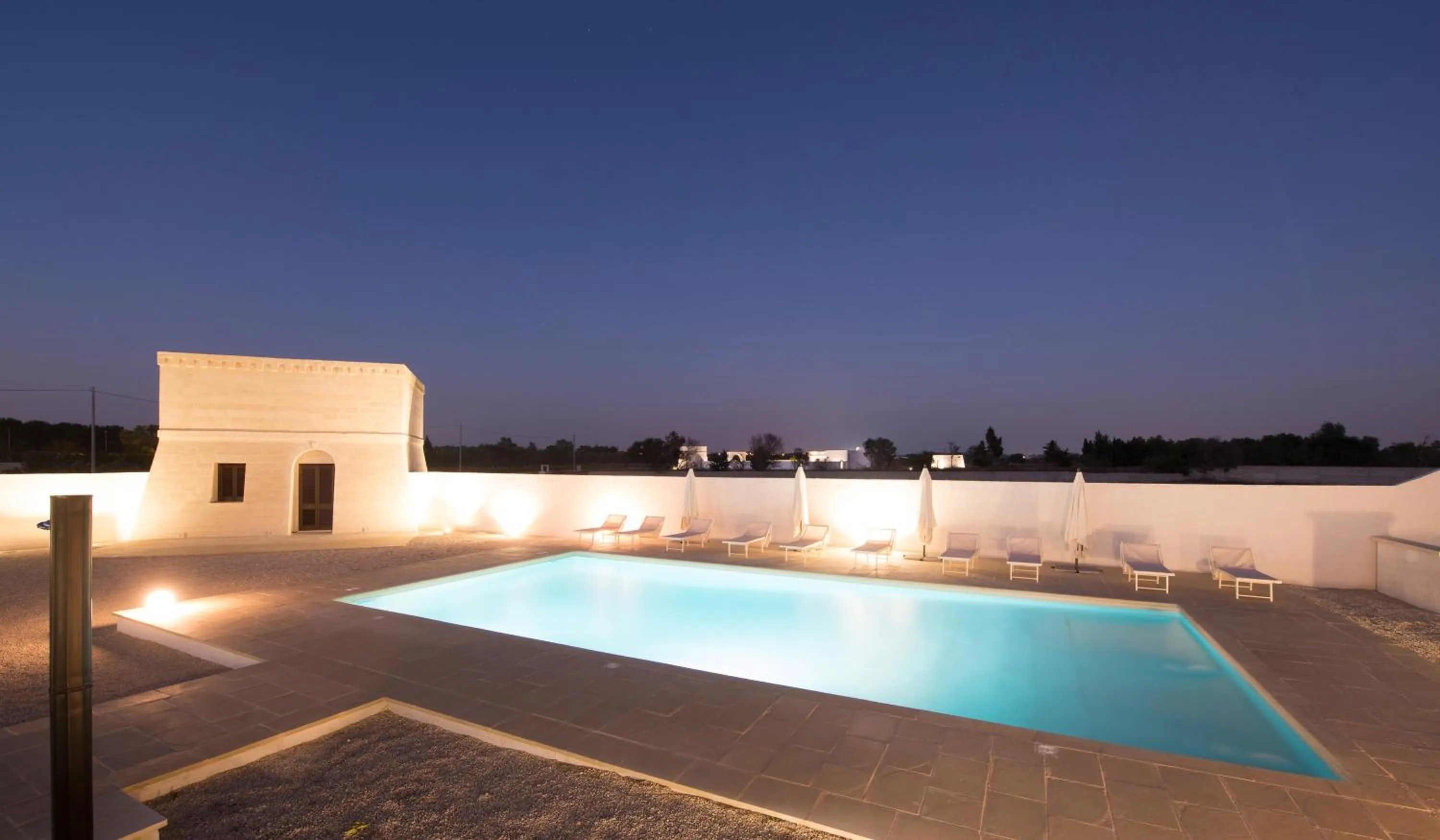 Pool view in Villa Lupia