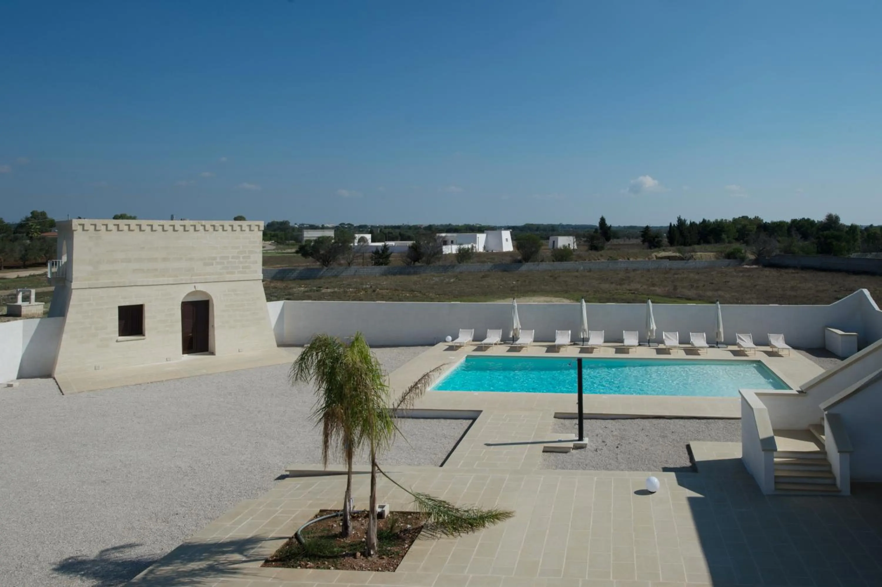 Pool view in Villa Lupia