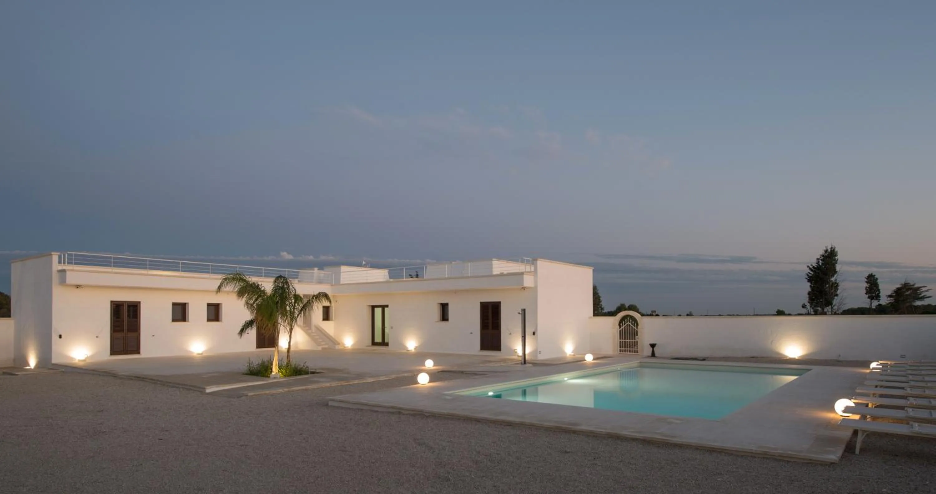 Pool view in Villa Lupia