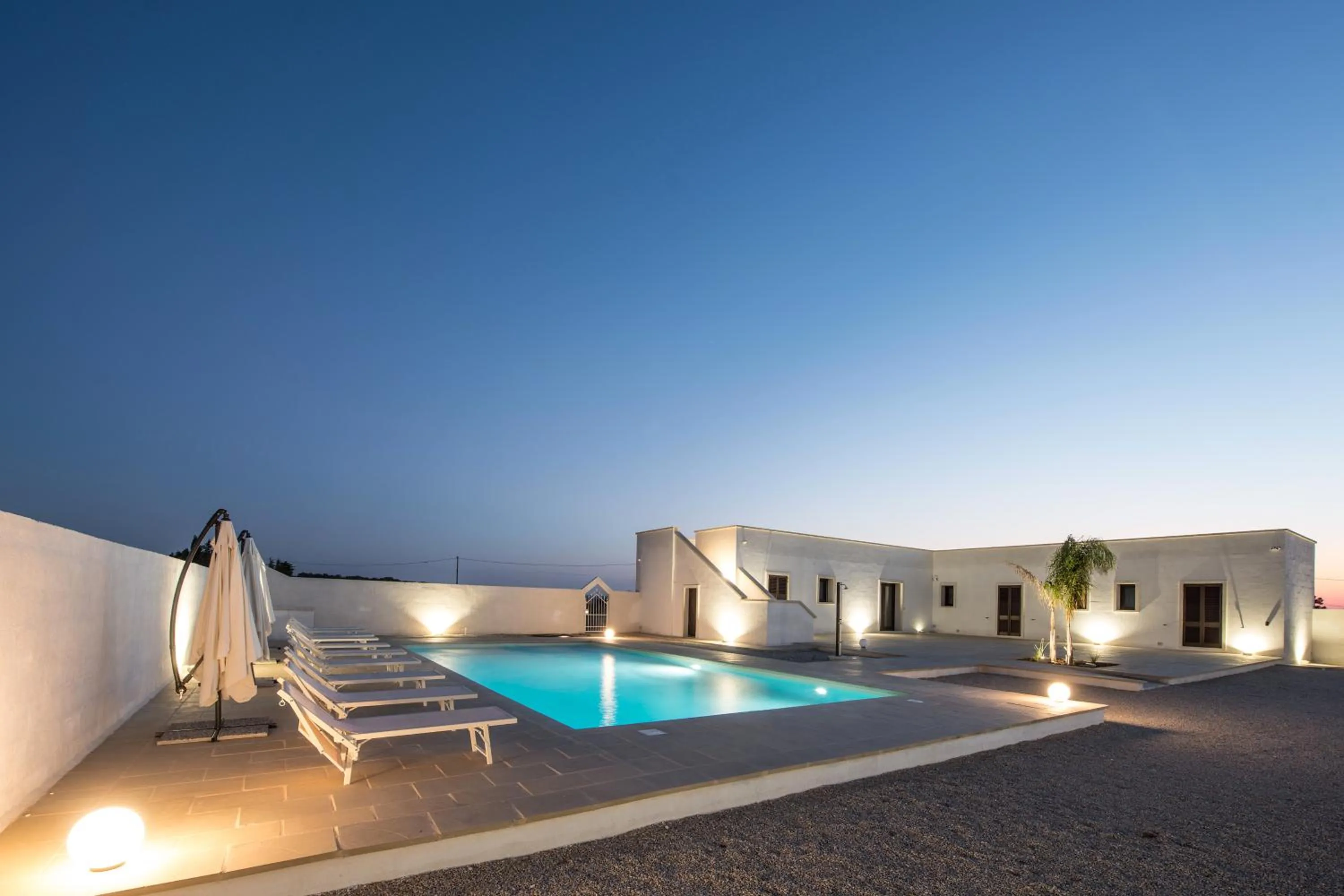 Pool view in Villa Lupia