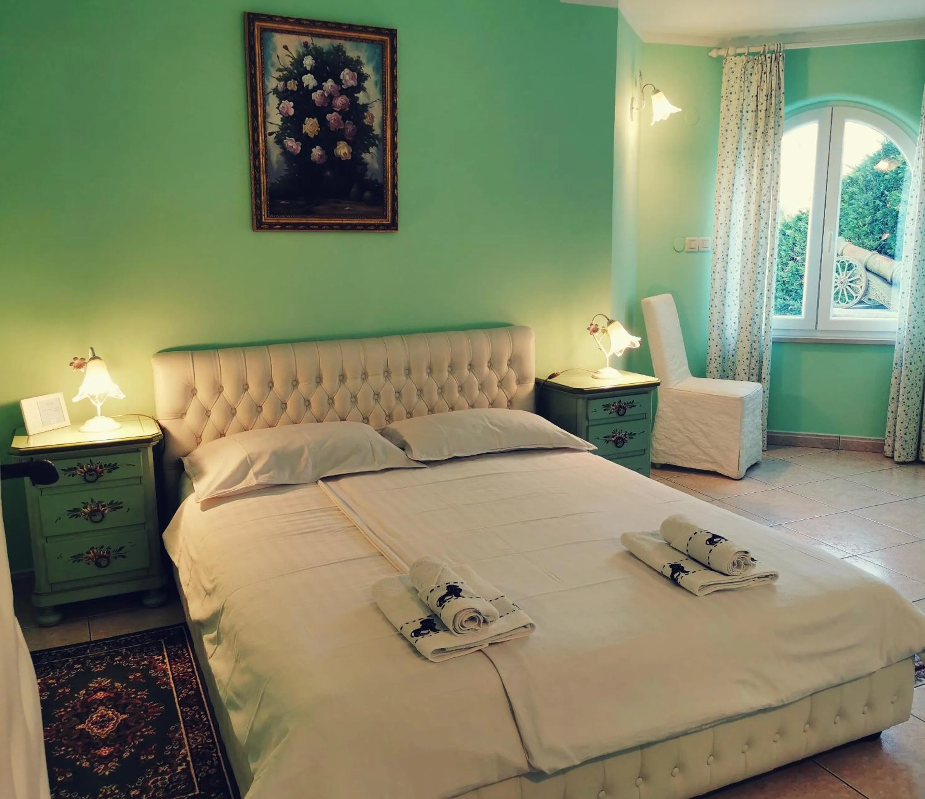 Deluxe Double Room with Balcony and Sea View in Casa Oasa Boutique rooms Gourmet Pizza Pool near Koper