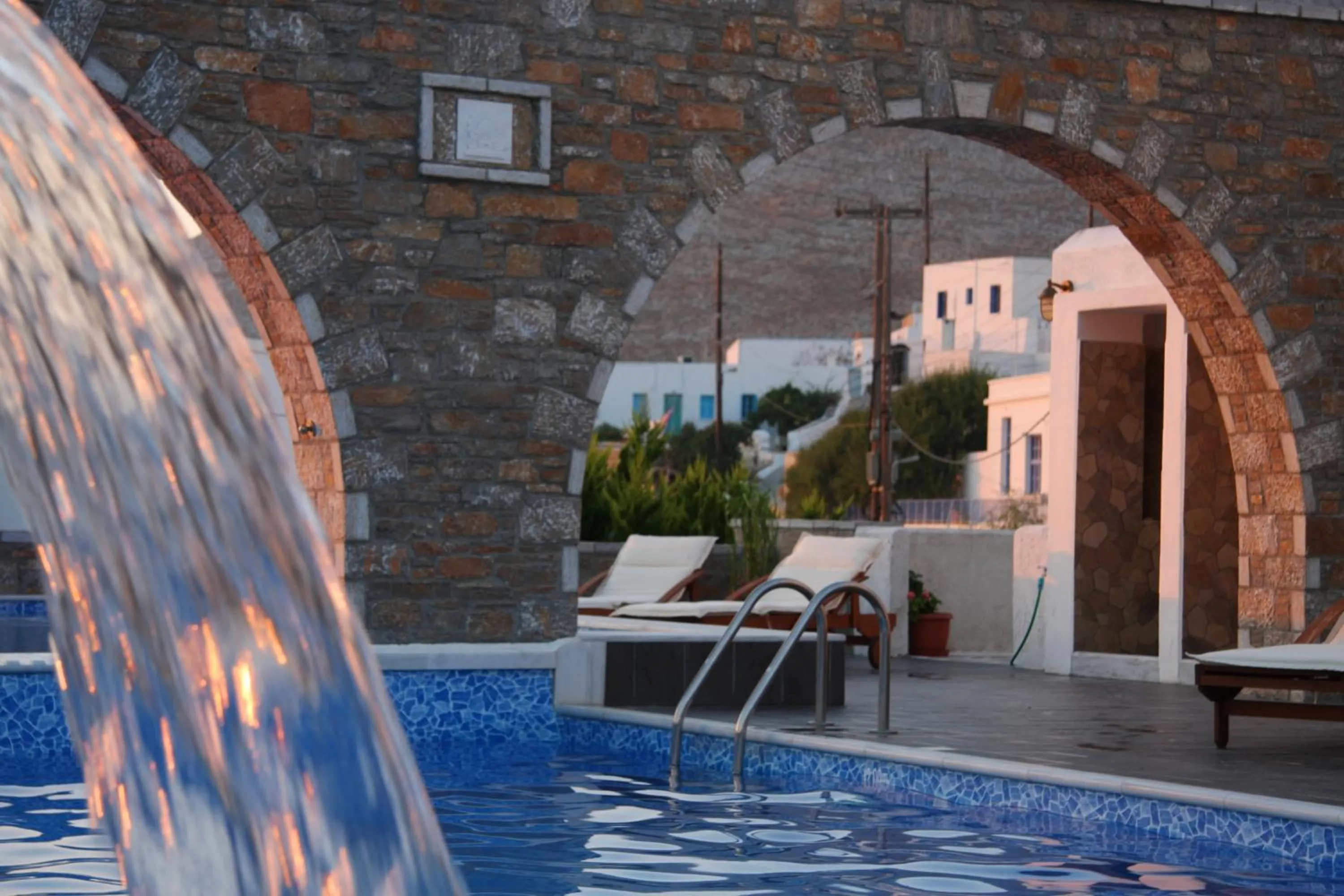 Swimming pool in Vigla Hotel