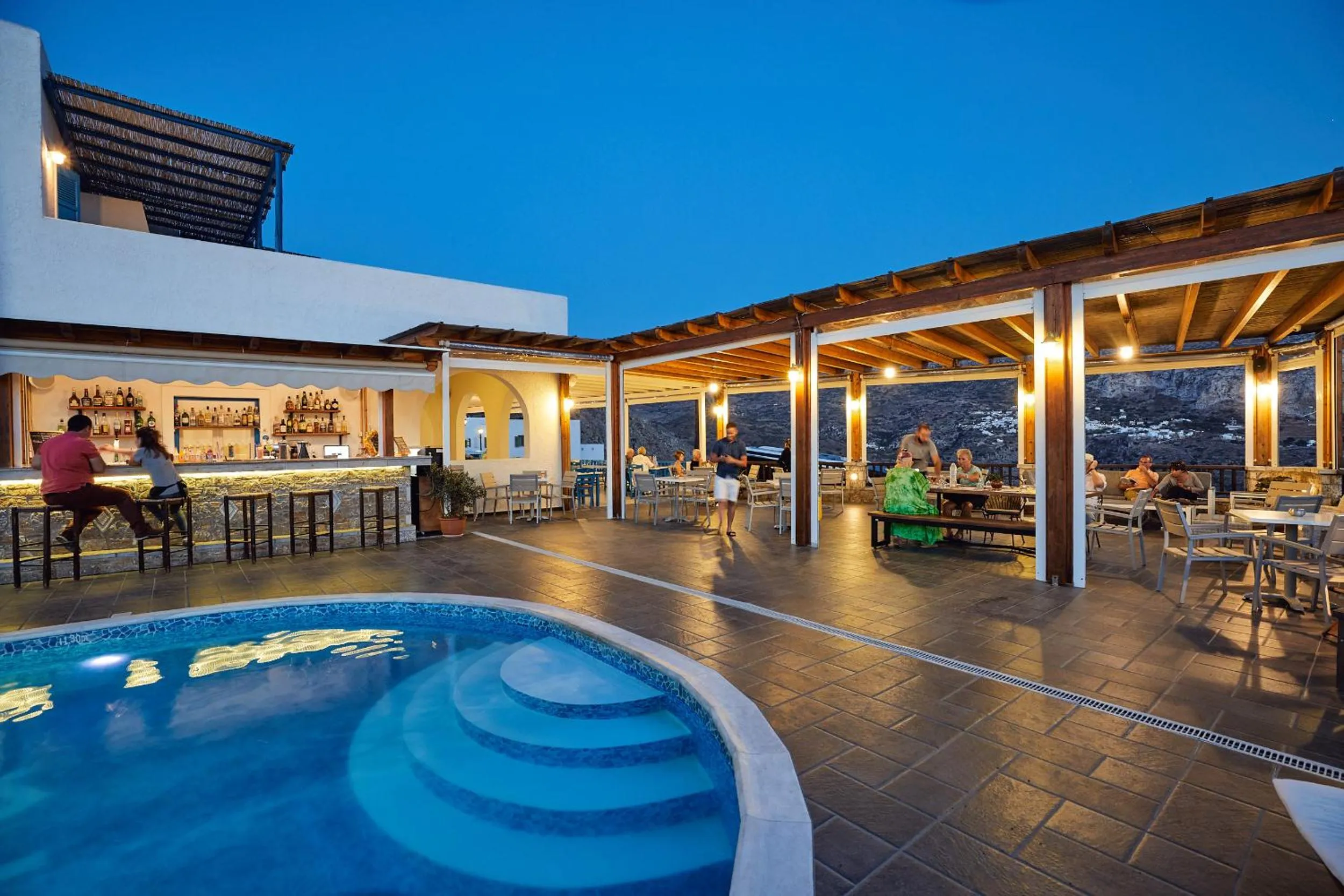 Patio in Vigla Hotel