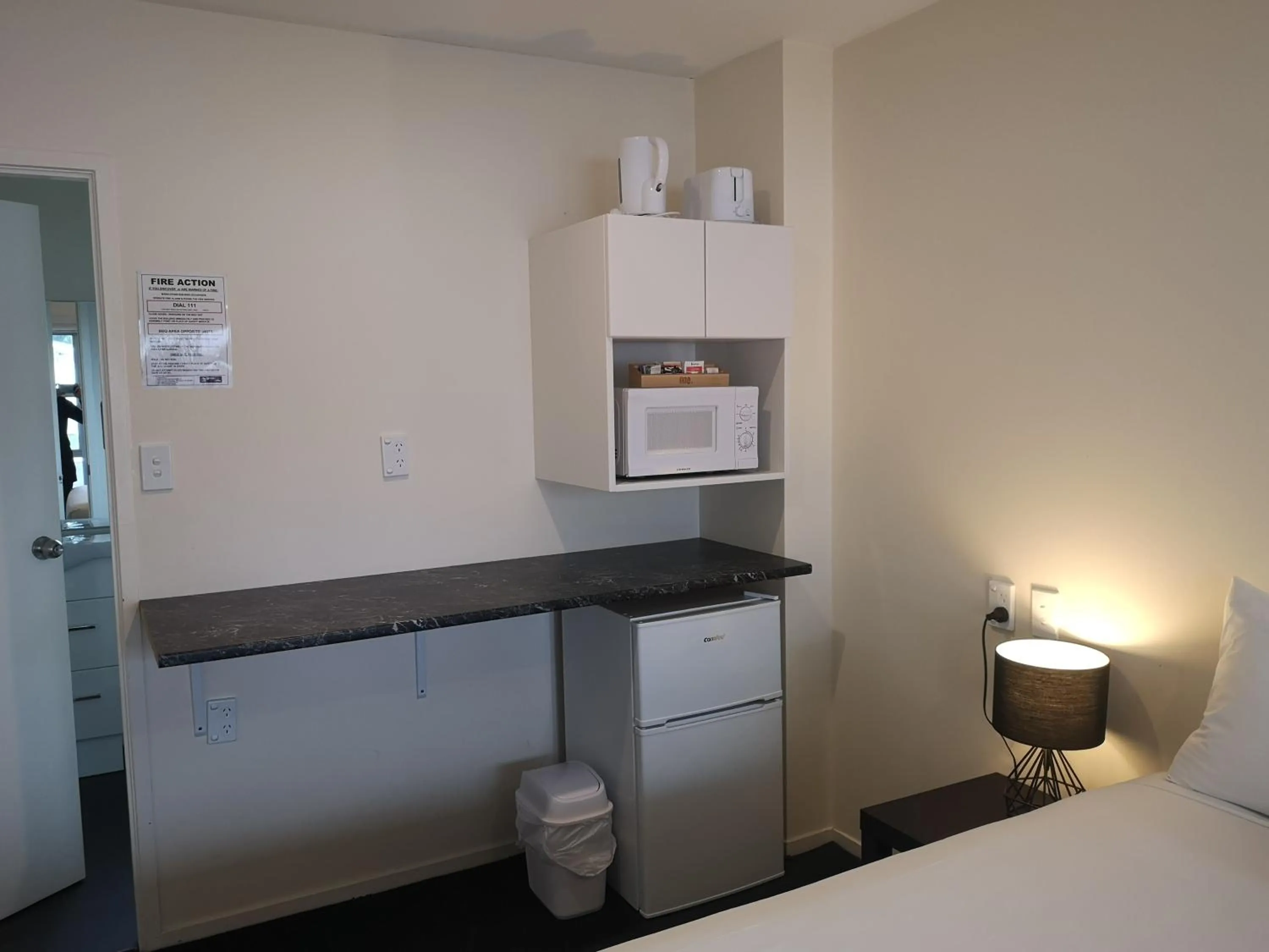 Kitchen or kitchenette, Bed in Twin Coast Adventures