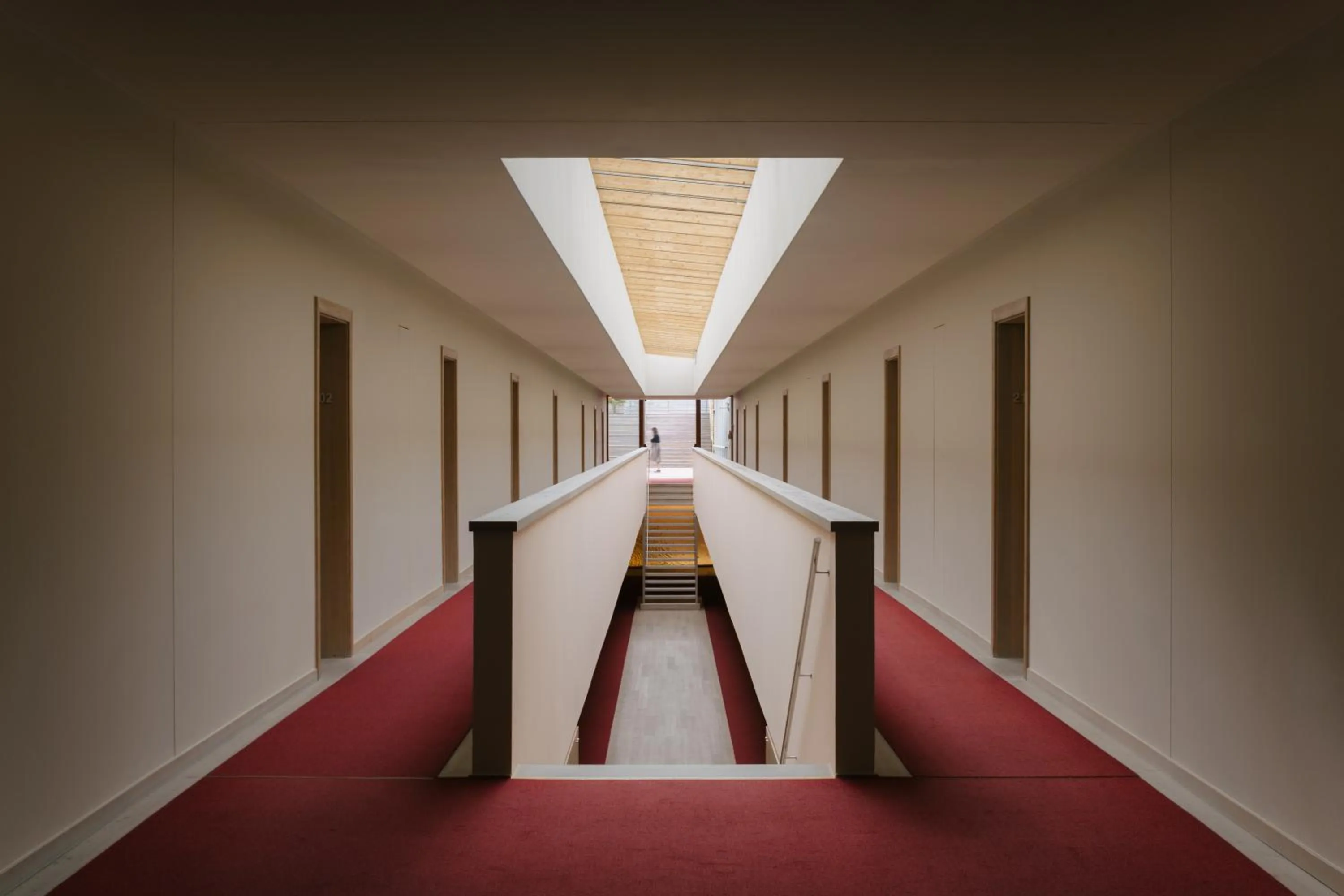 Inner courtyard view in Vigilius Mountain Resort