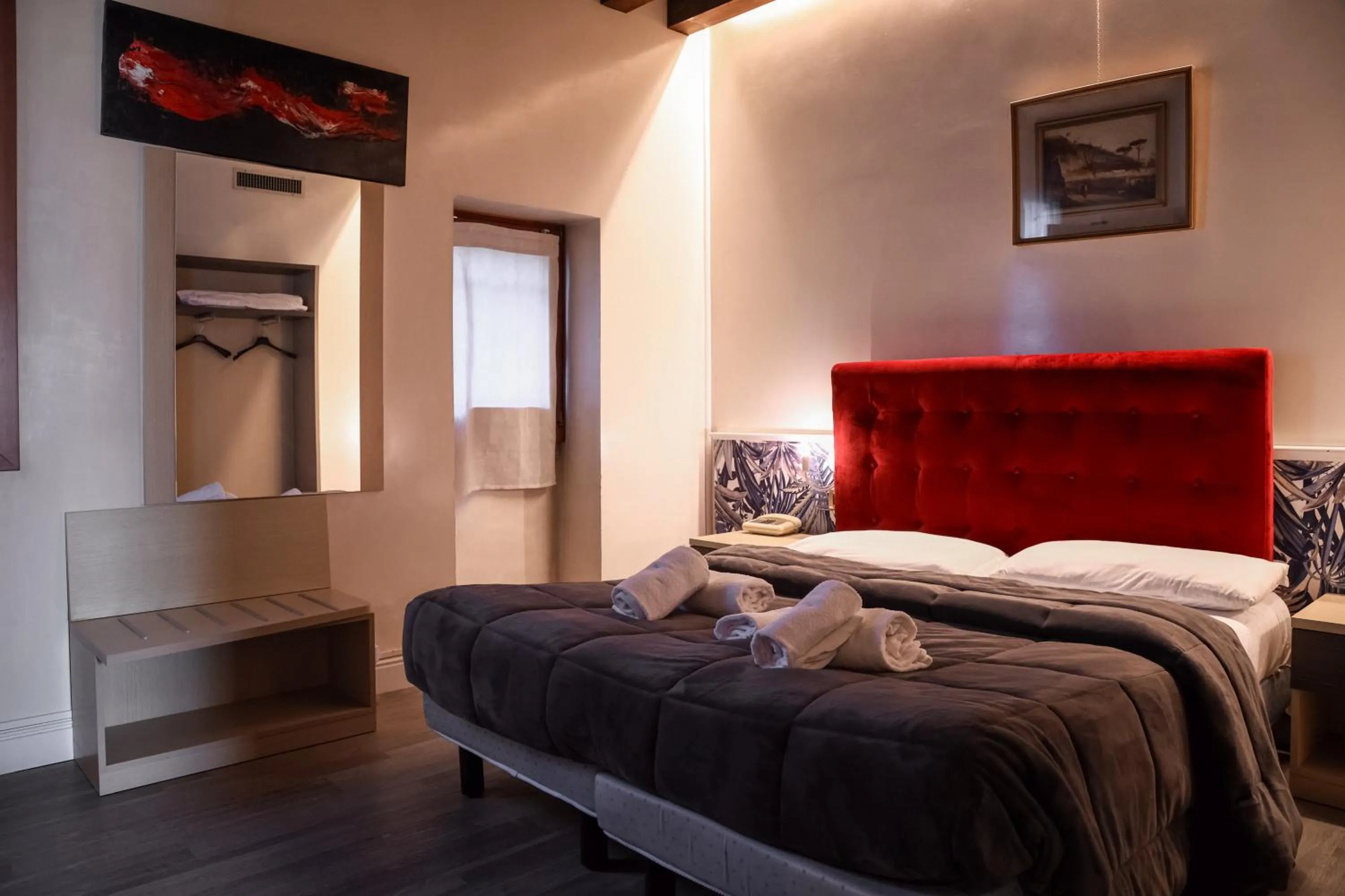 Bed in Hotel Villa Sara