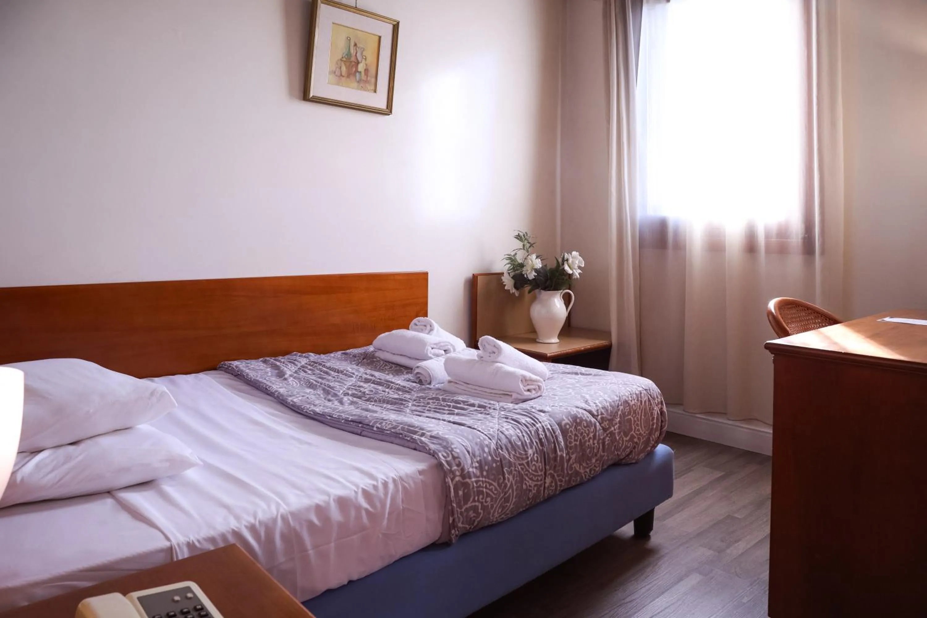 Bed in Hotel Villa Sara