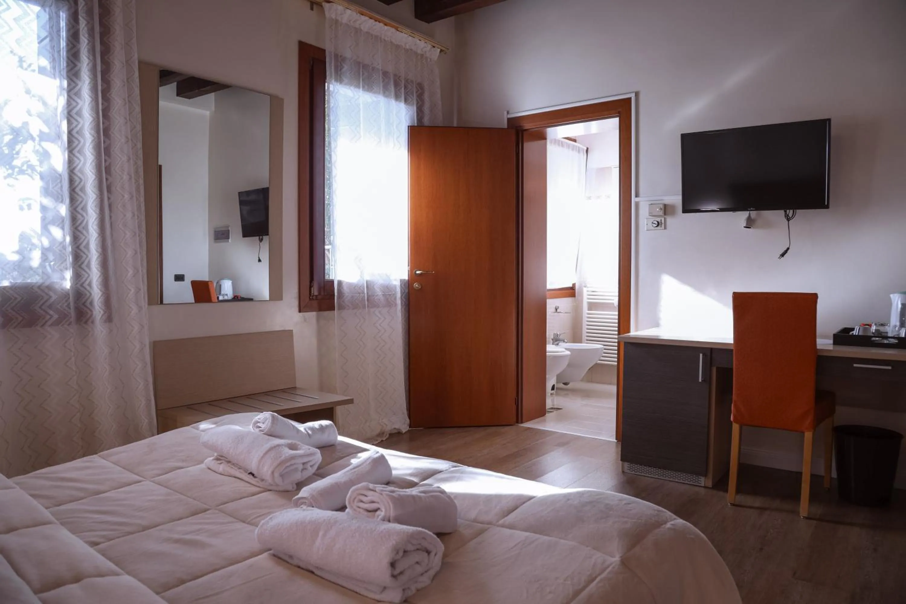 Bed in Hotel Villa Sara