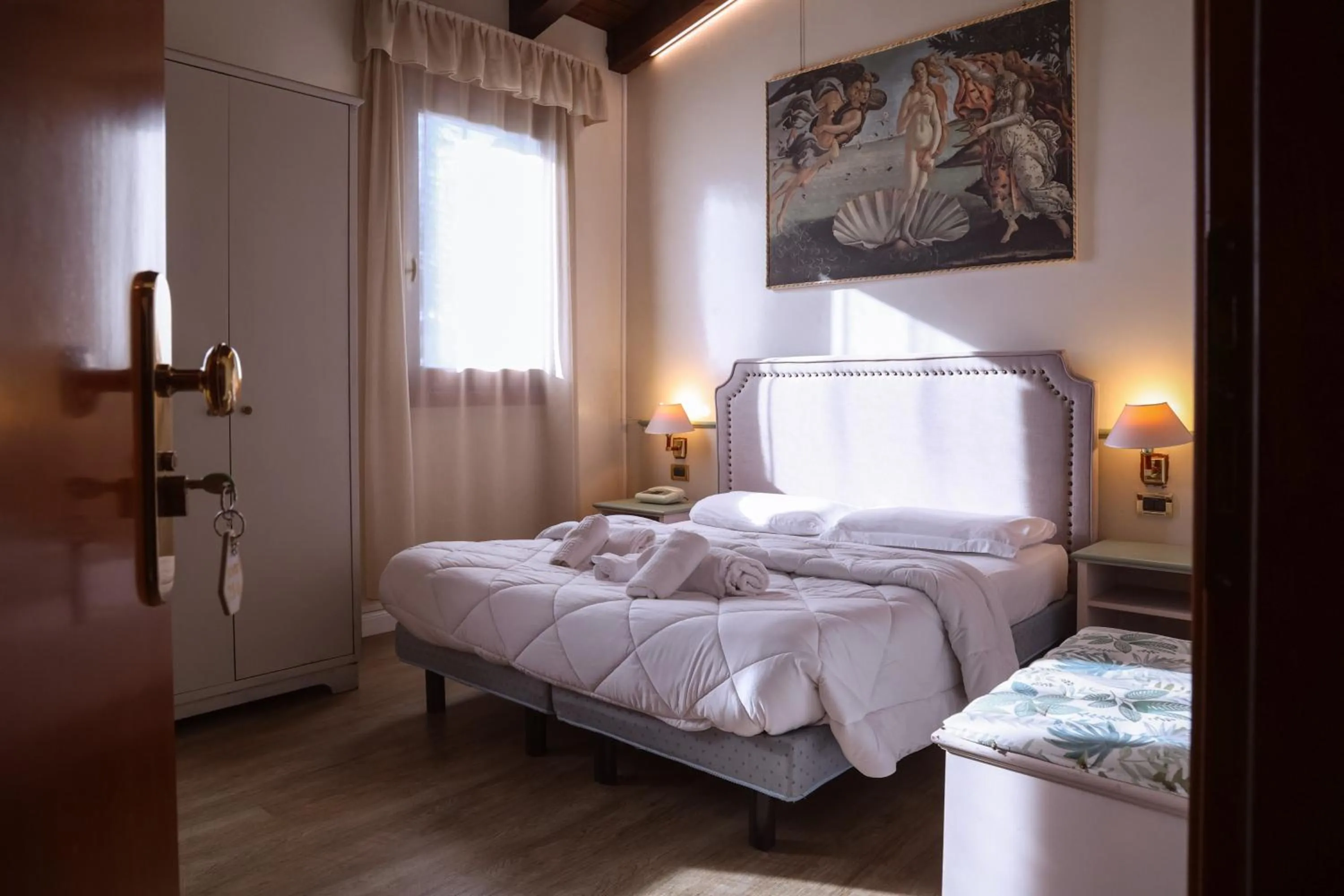 Bed in Hotel Villa Sara