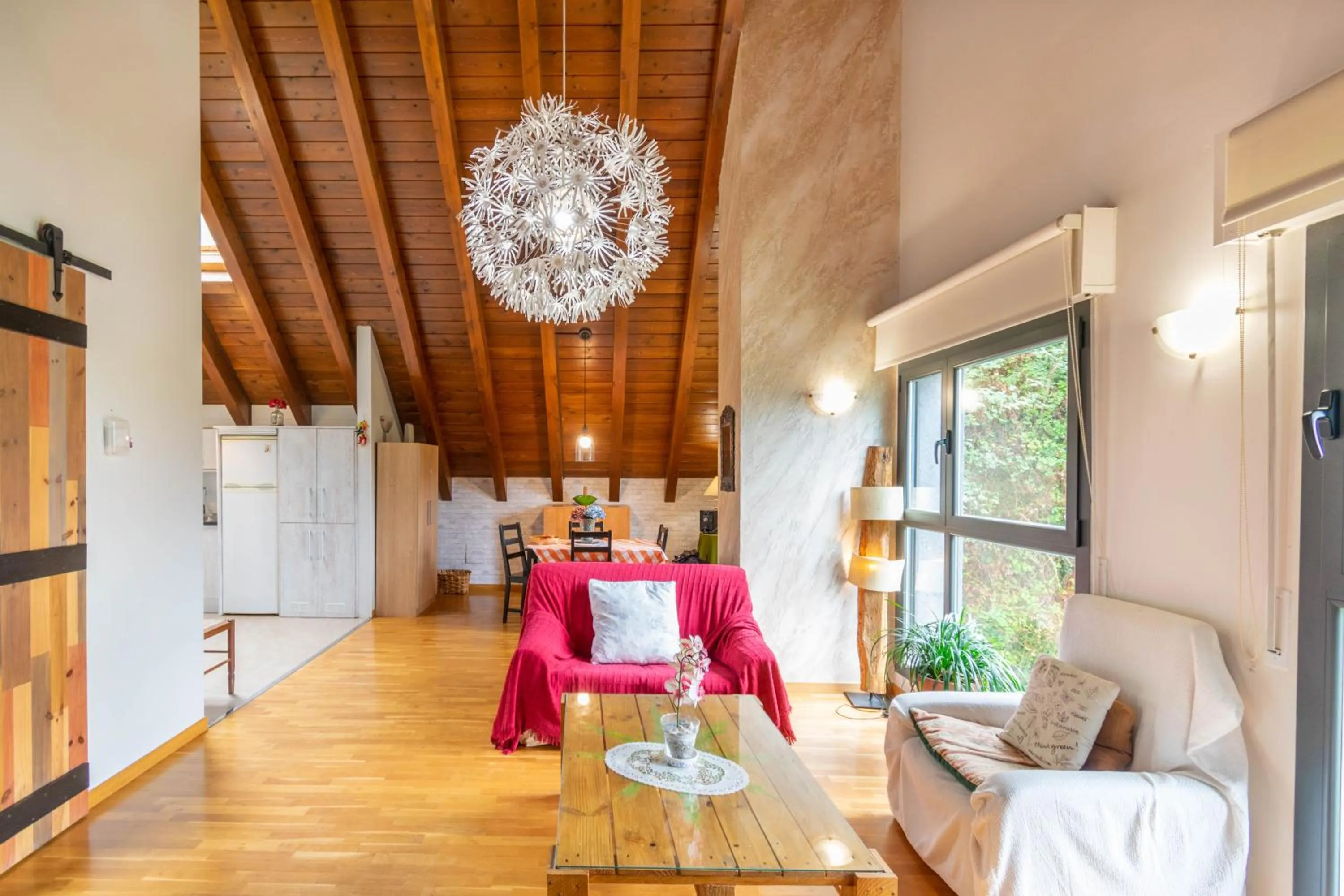 Kitchen or kitchenette in Casa Ferran, amplias habitaciones y apartamentos de montaña
