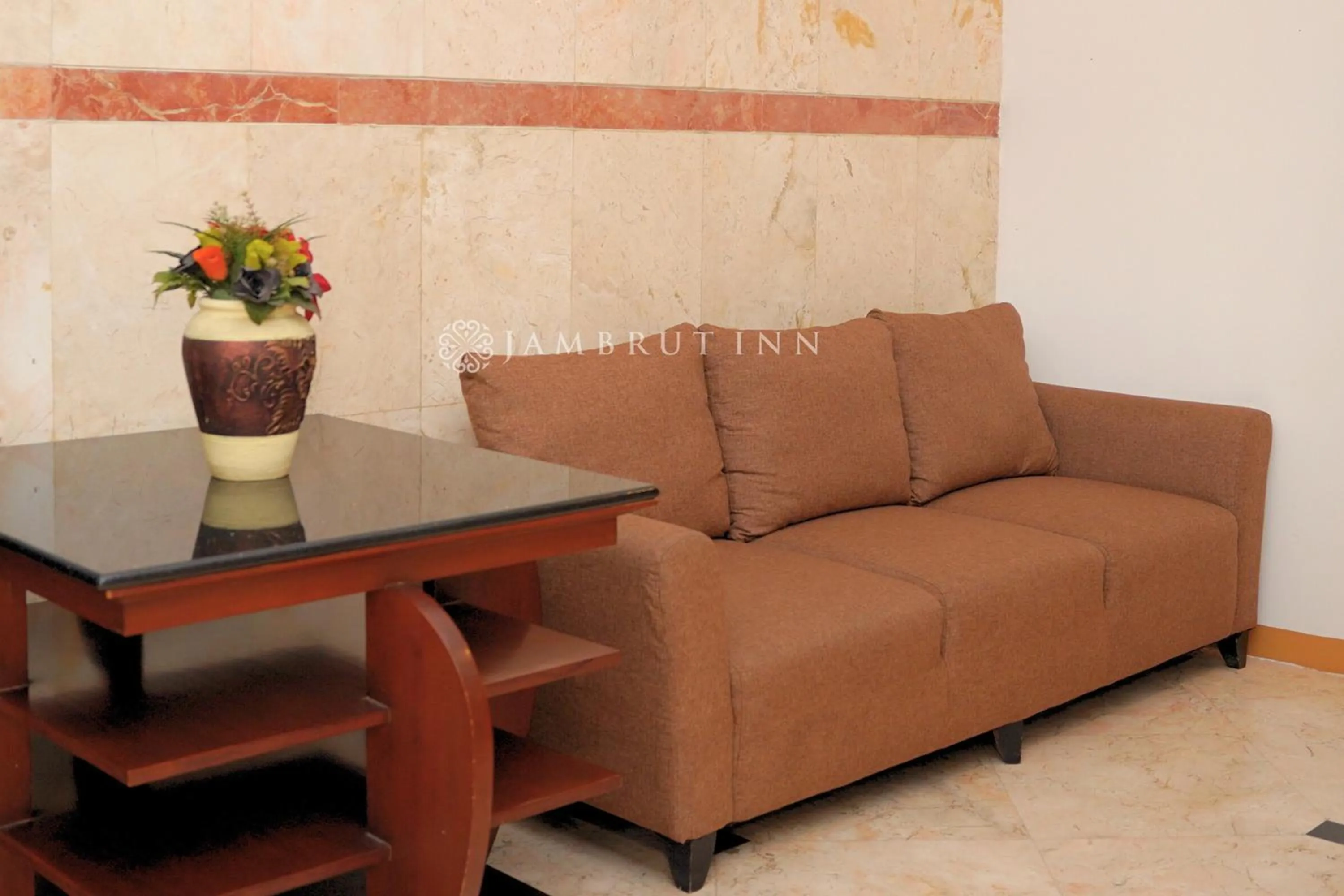 Seating area in Jambrut Inn