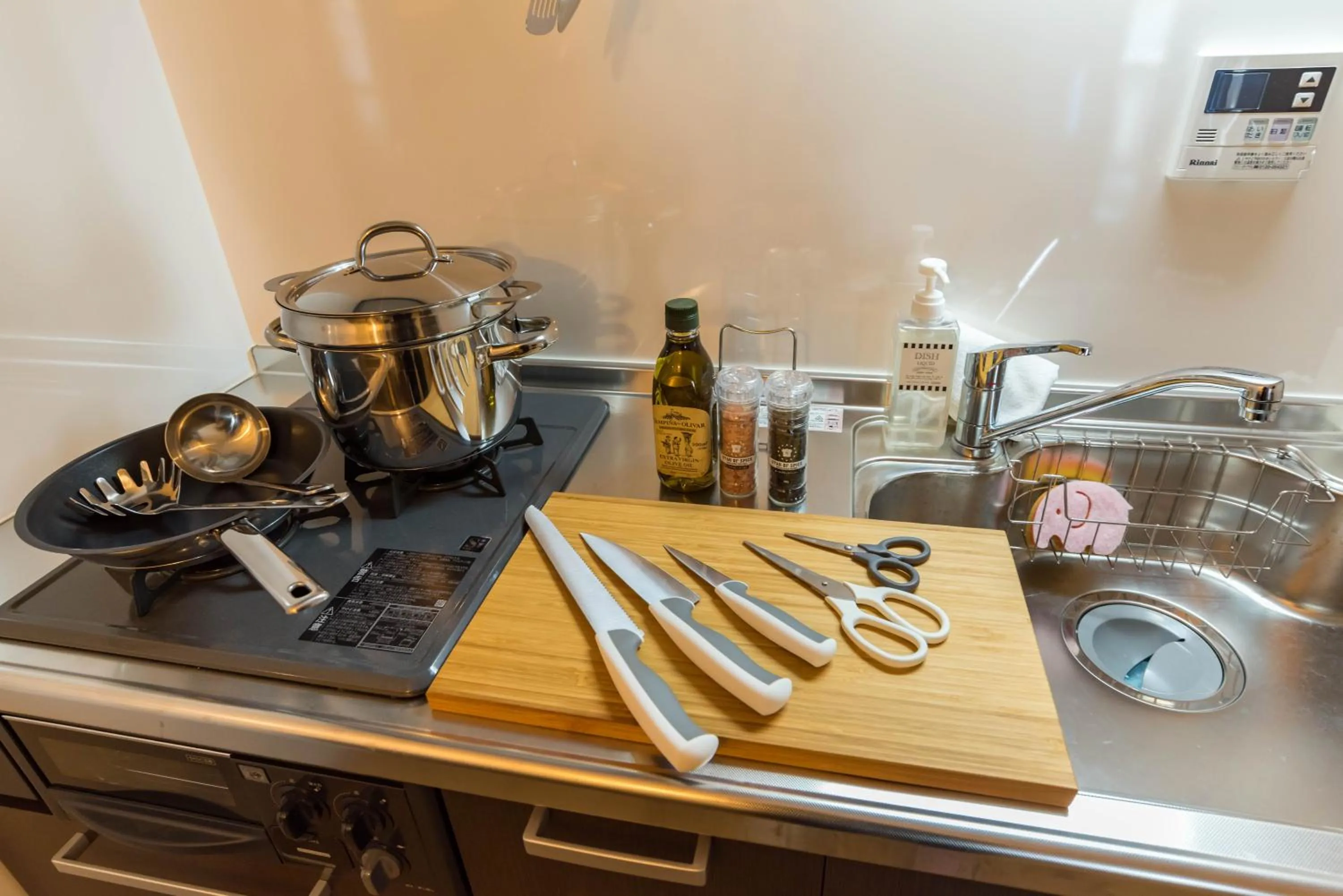 Kitchen or kitchenette in Bijou Suites Kokoro