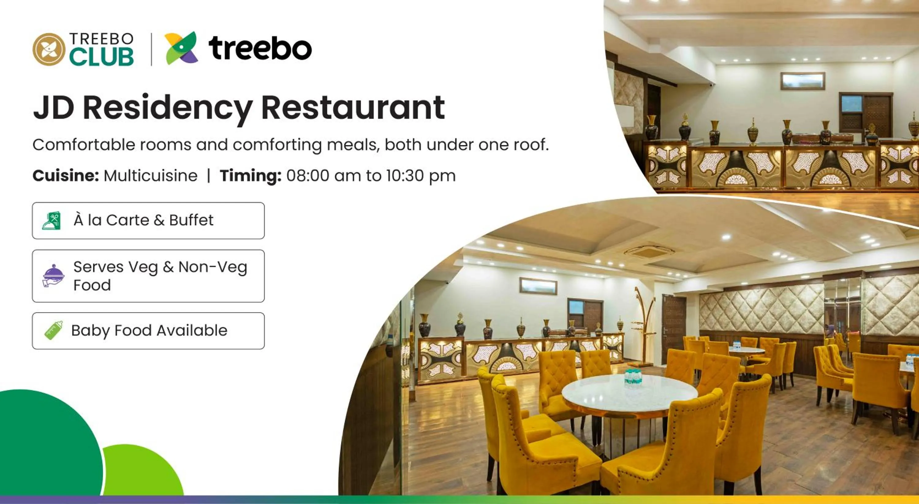 Restaurant/places to eat in Treebo JD Residency Mohali