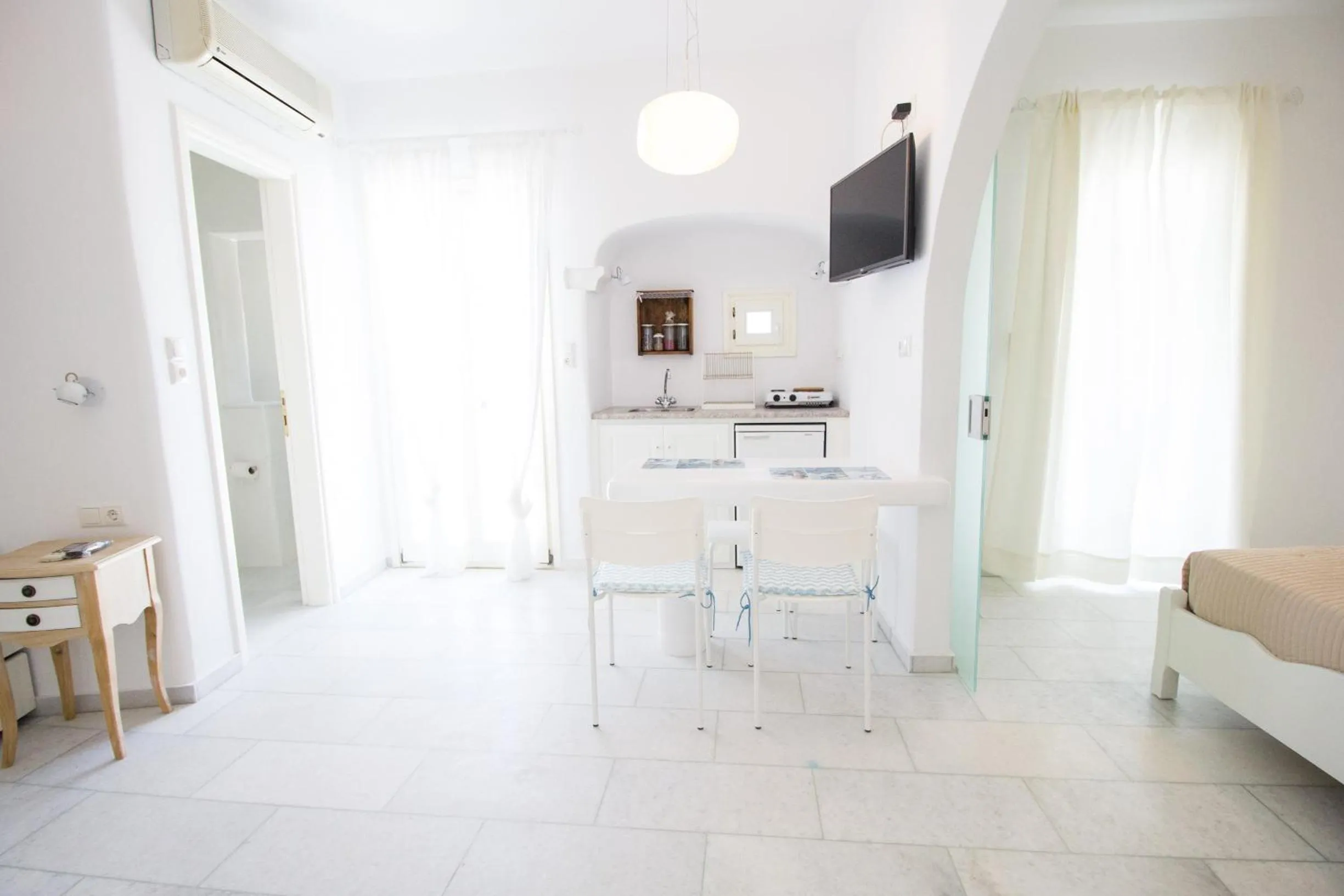 Dining area in Aspasia Luxury Apartments