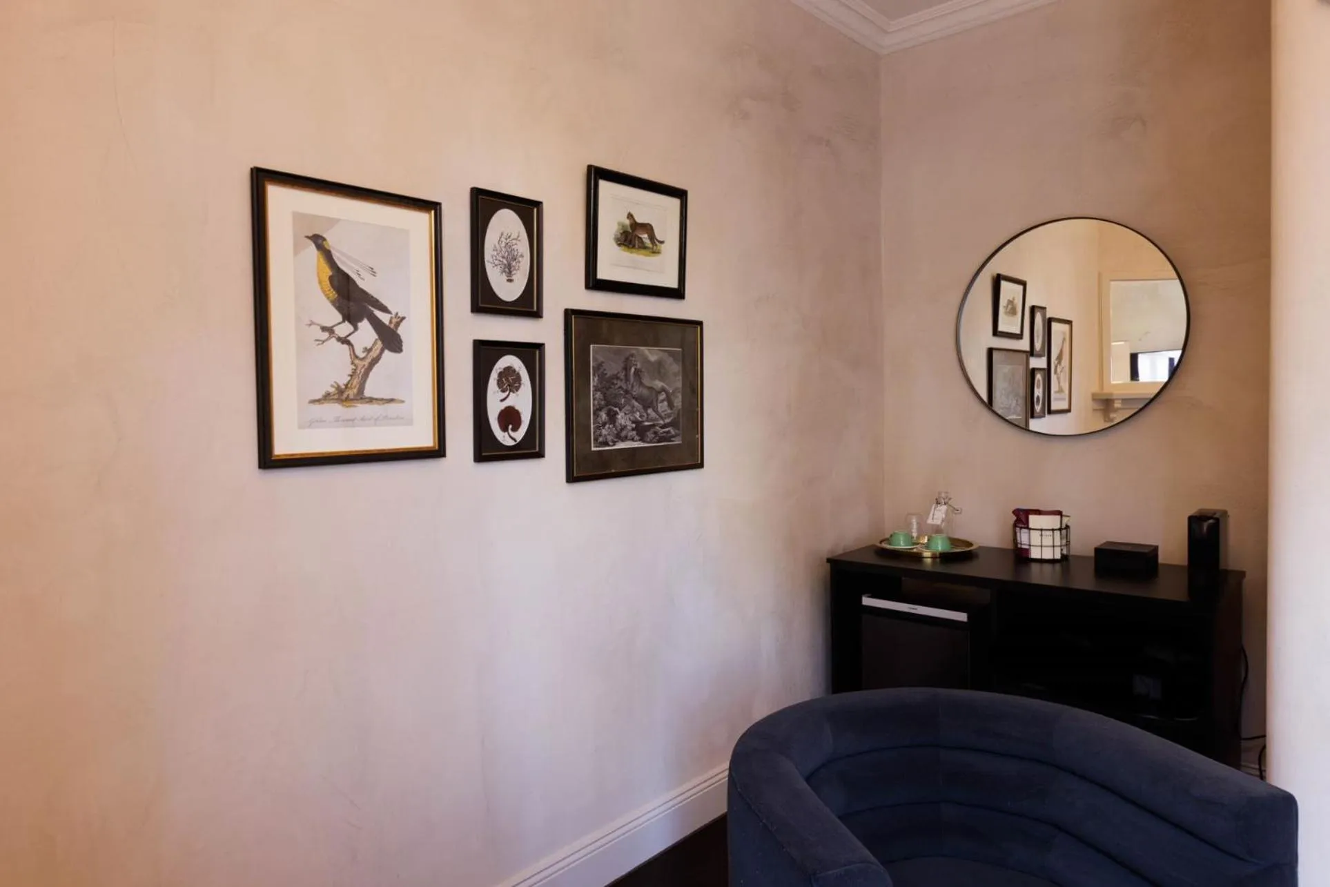 Seating area in The Strand Hotel