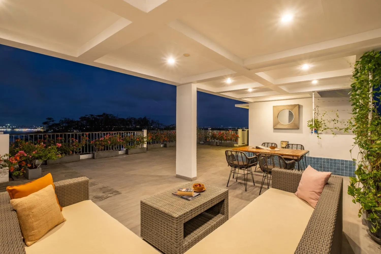 Seating area in Cove Villa Prana