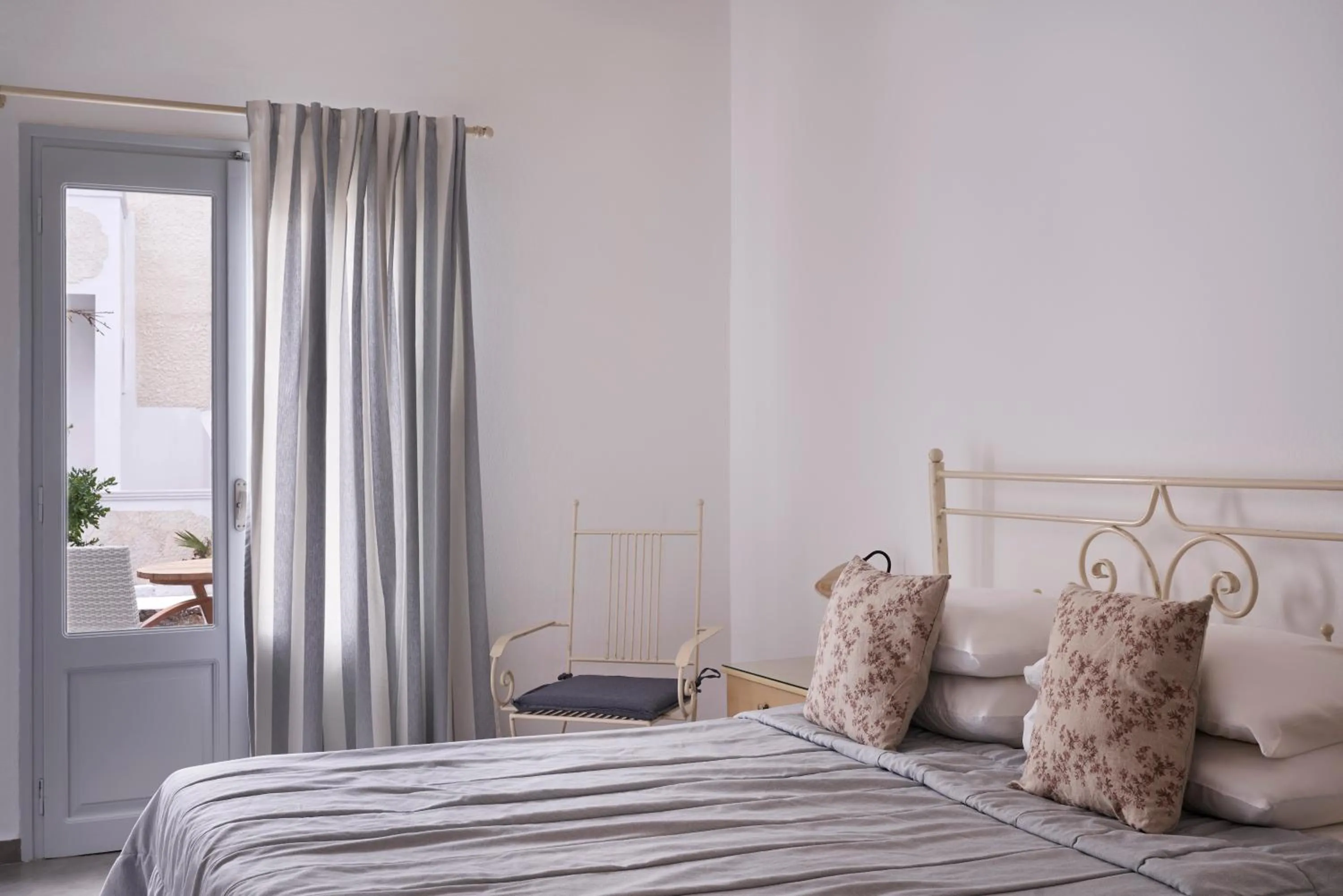 Bed in Makris Beach Hotel