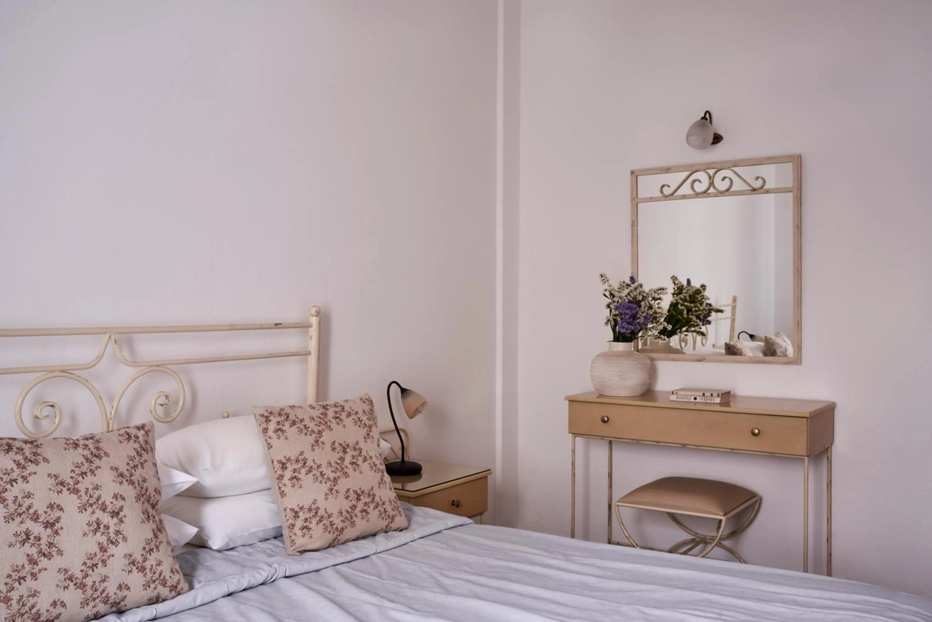 Bed in Makris Beach Hotel