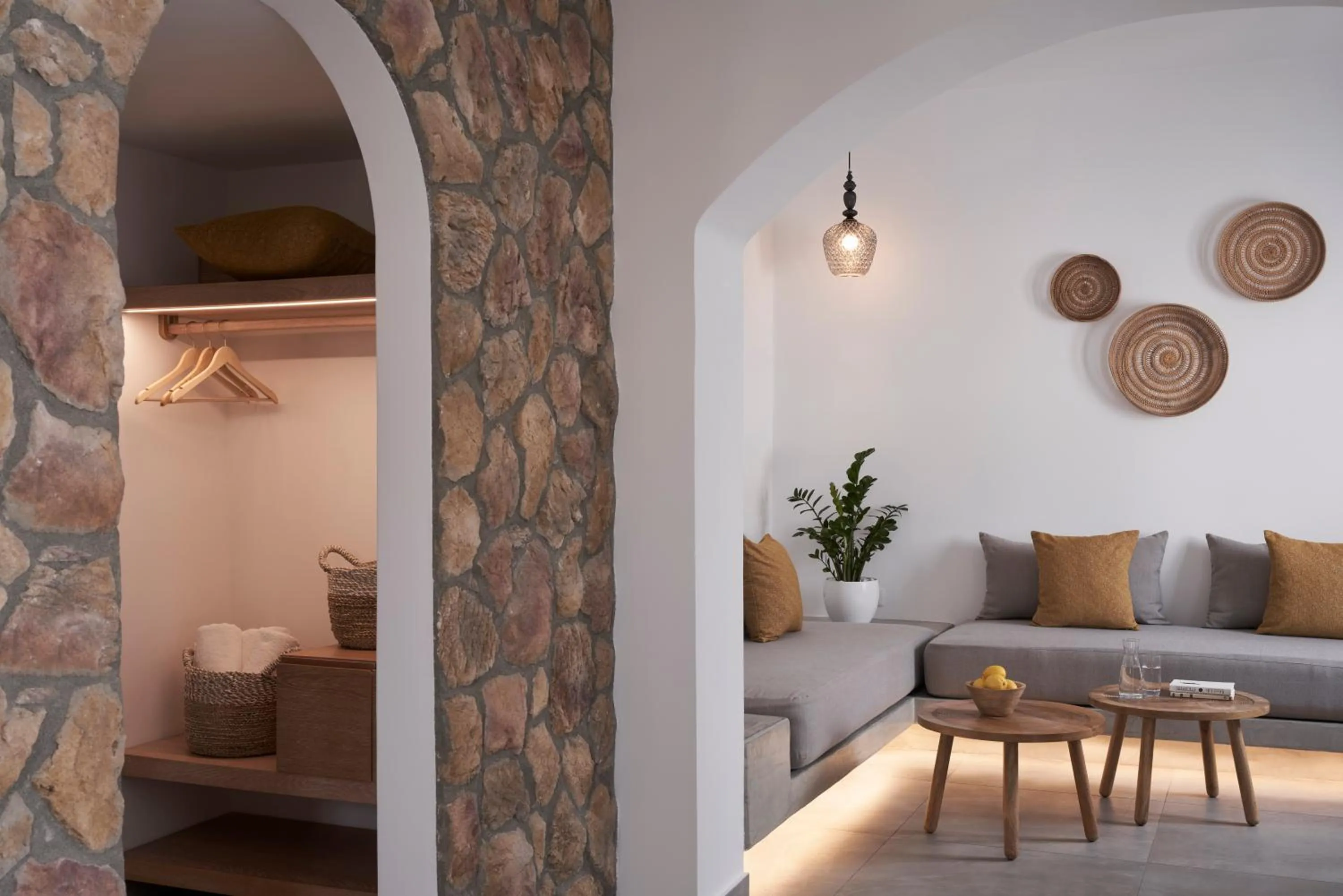 Living room in Makris Beach Hotel