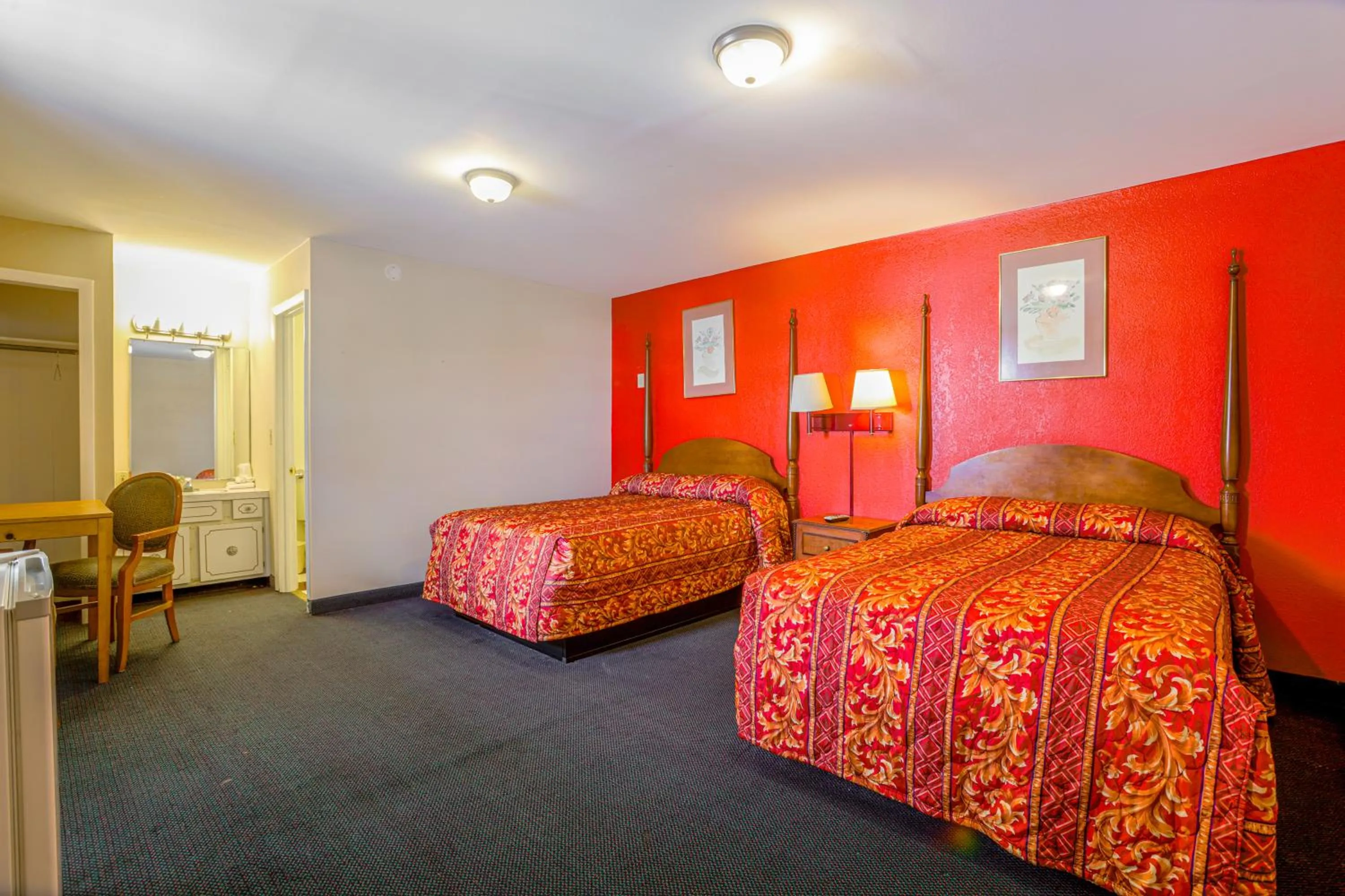Bedroom in Dutch Motel Palmyra