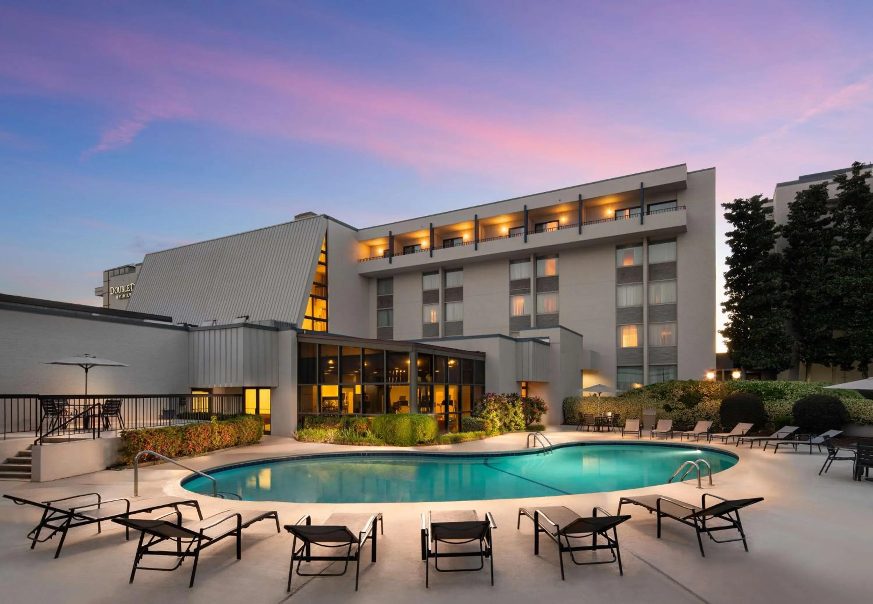 Pool view in DoubleTree by Hilton Hotel Columbia
