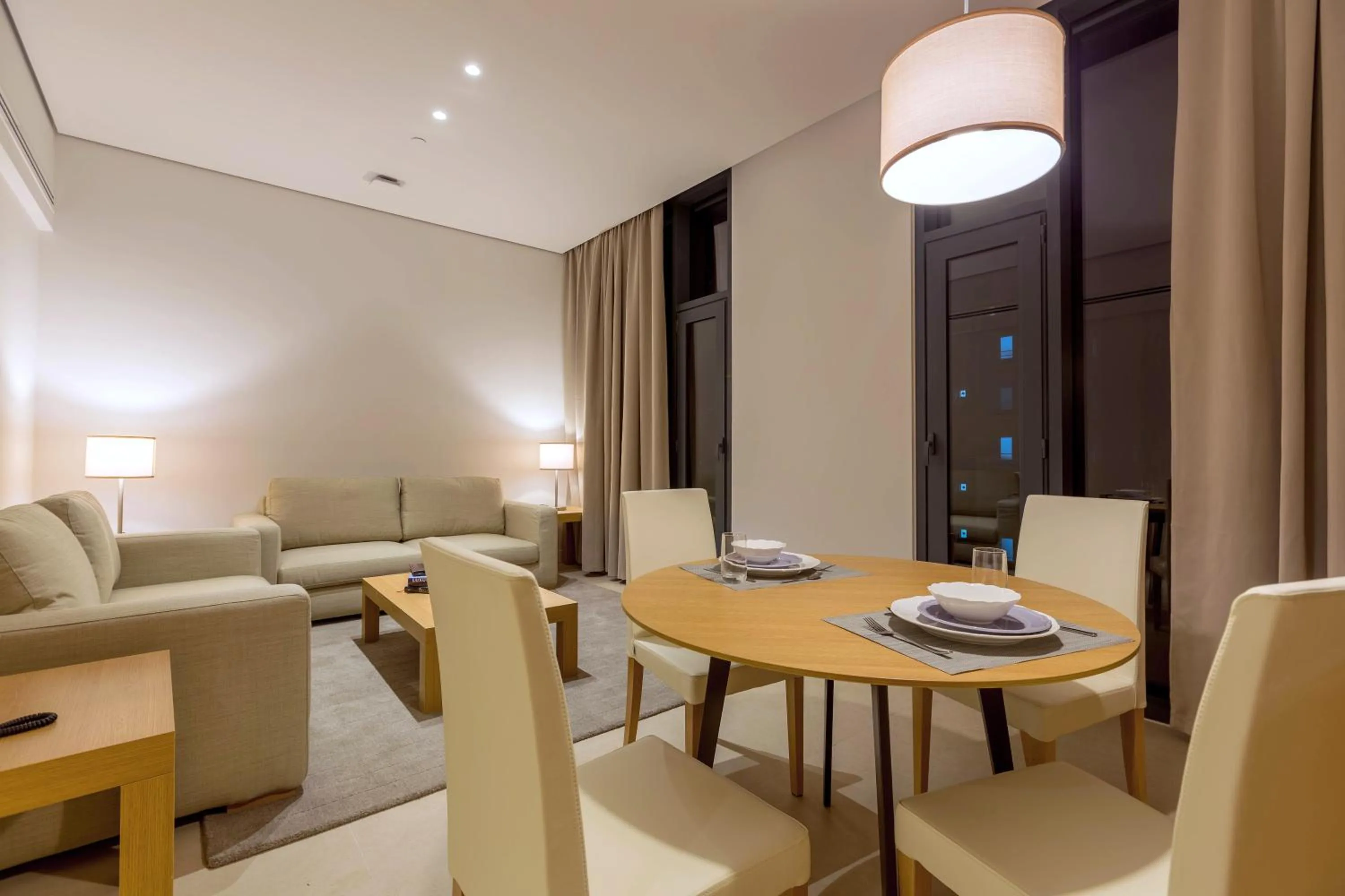 Dining area in Delta Hotel Apartments