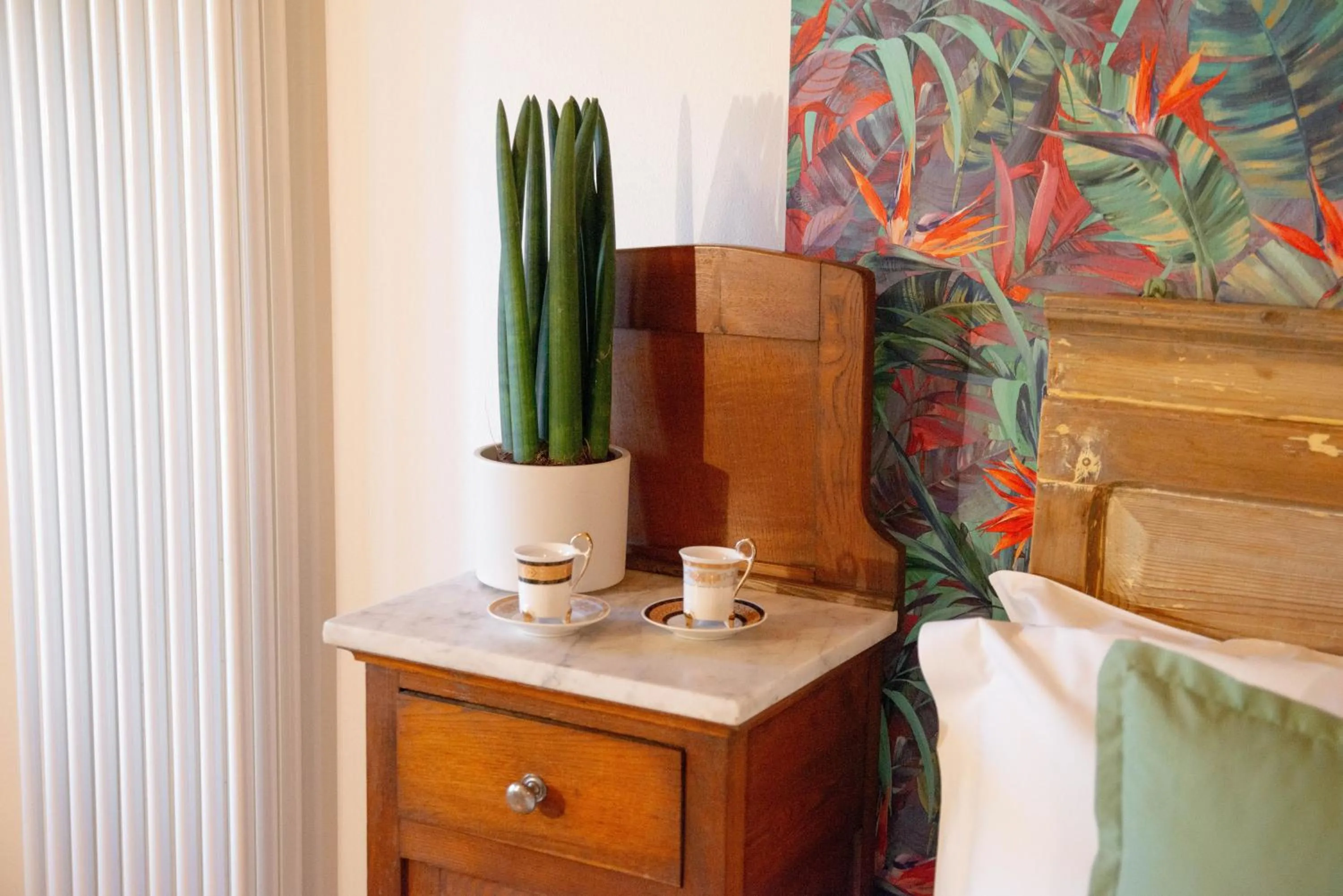 Decorative detail, Bed in Pietra di Verona Residenza