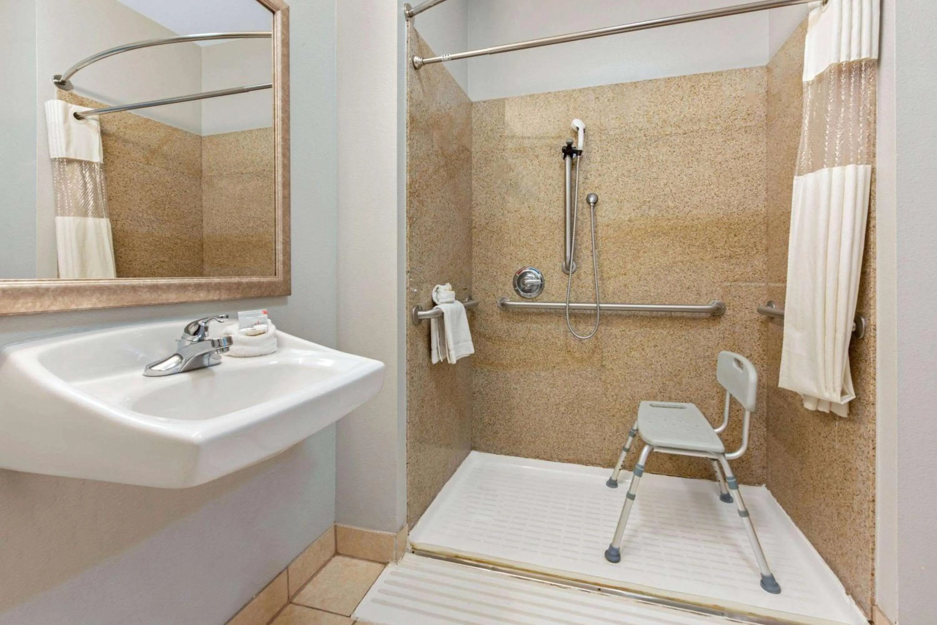 Shower in La Quinta by Wyndham Bridge City-Orange