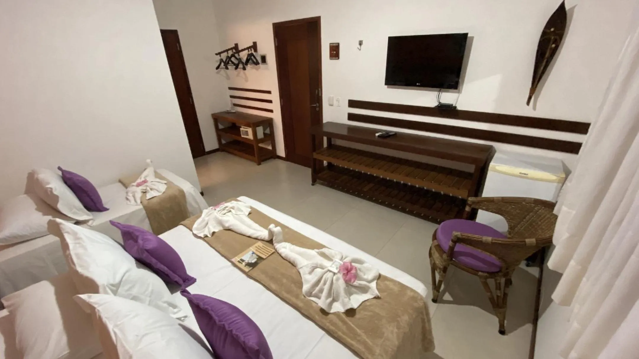 TV and multimedia, Bed in Pousada Só Alegria