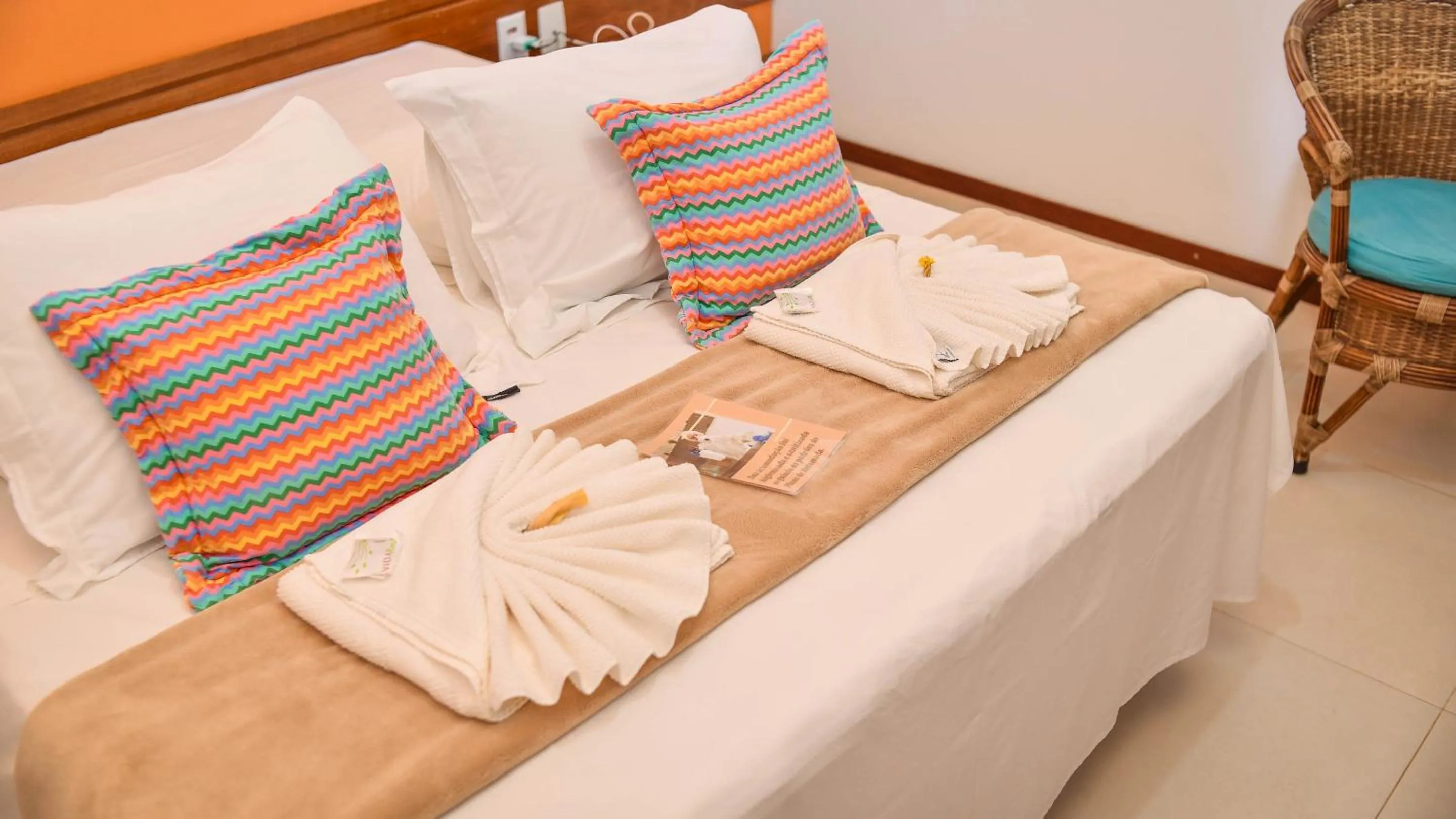 Bed in Pousada Só Alegria