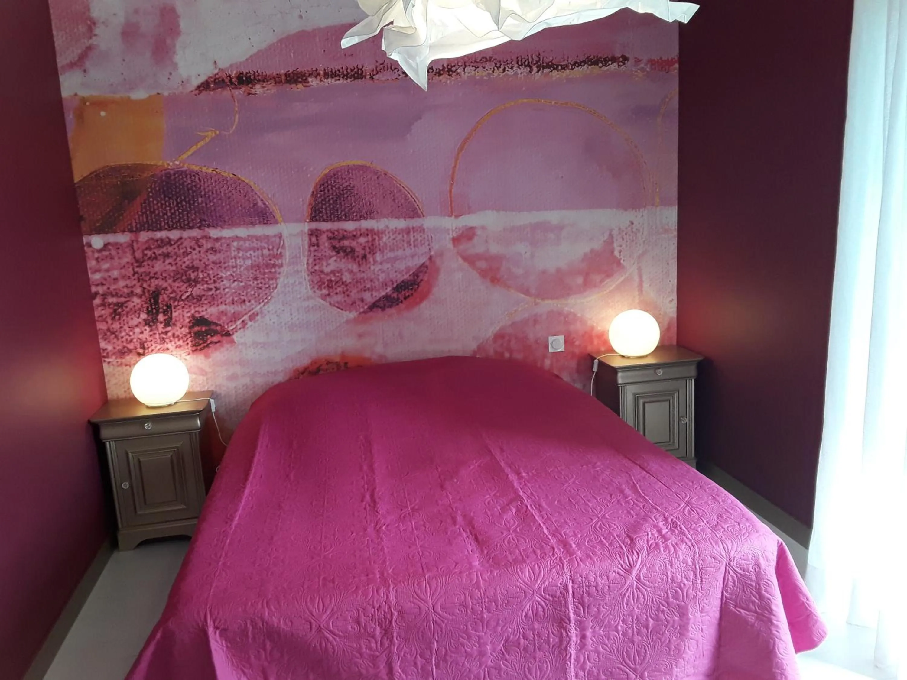 Bed in Chez Herveline Le Fer - Chambres et table d'hôtes