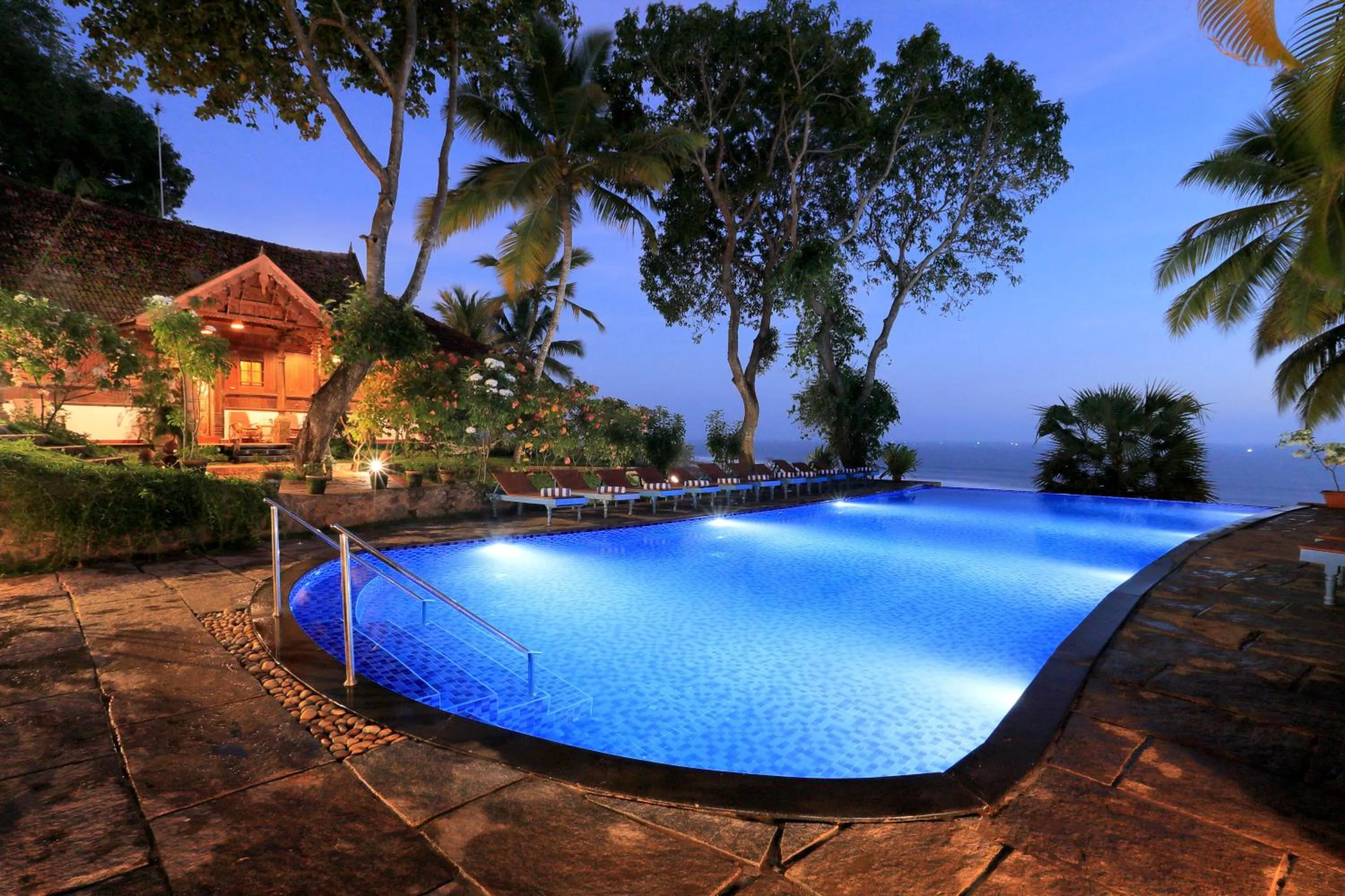 Swimming pool in Somatheeram Ayurveda village