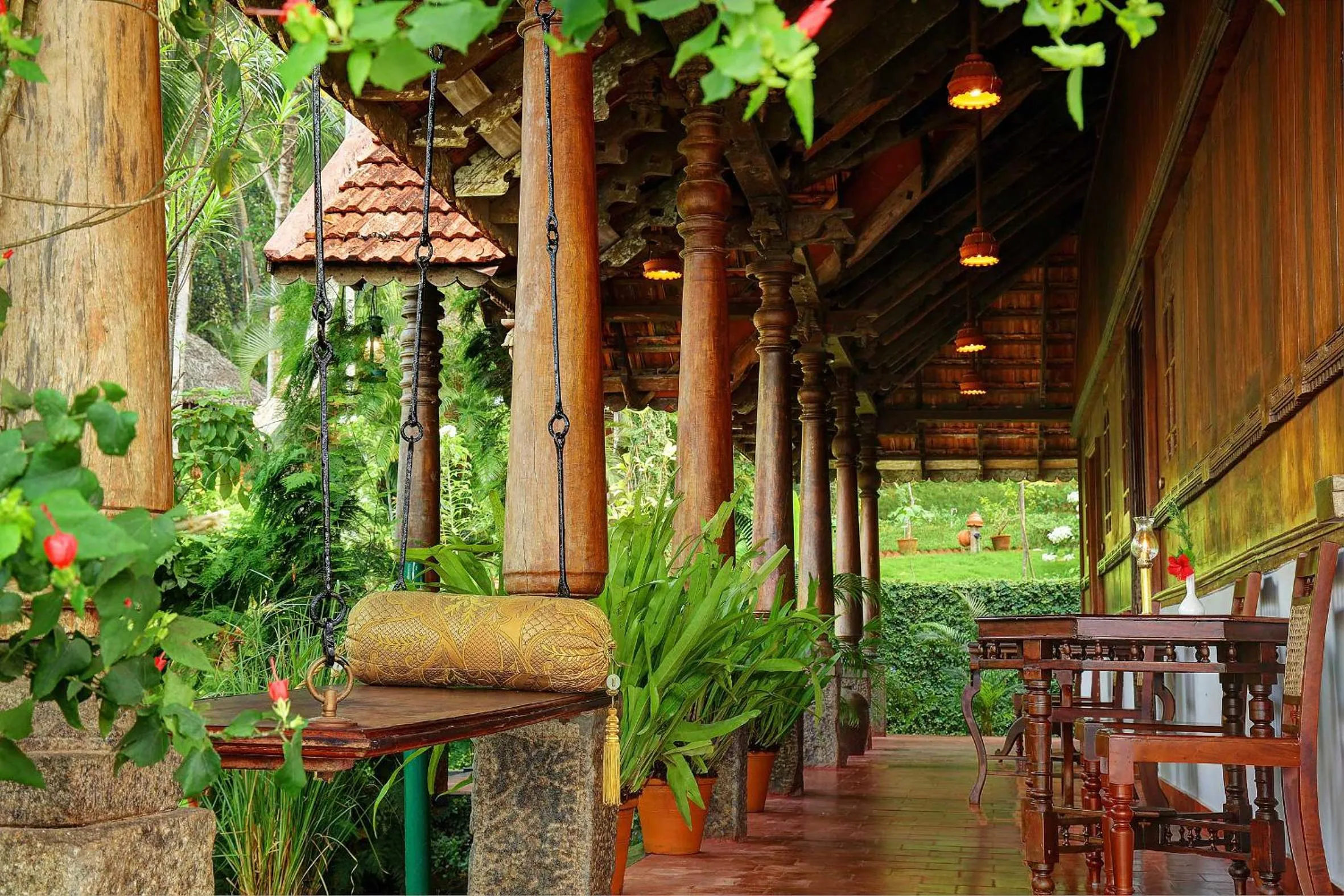 Patio in Somatheeram Ayurveda village