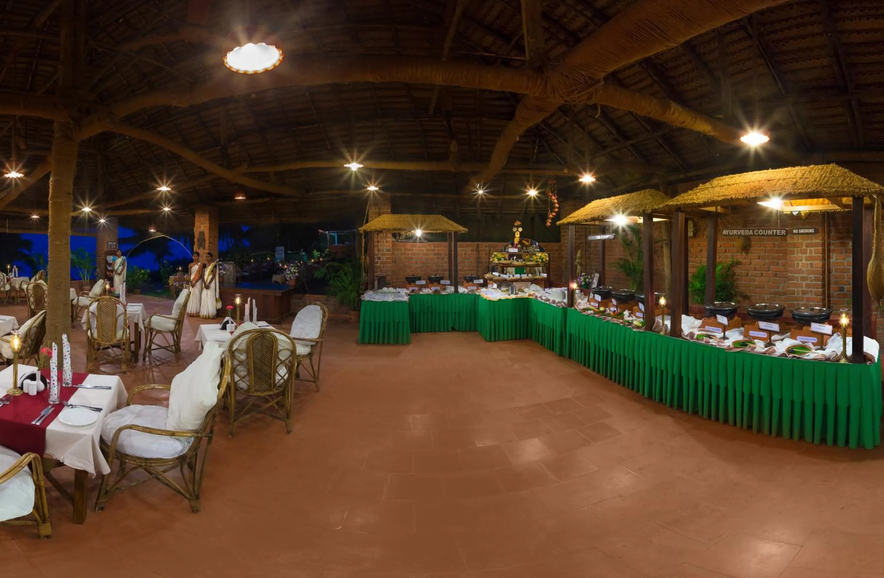 Breakfast in Somatheeram Ayurveda village