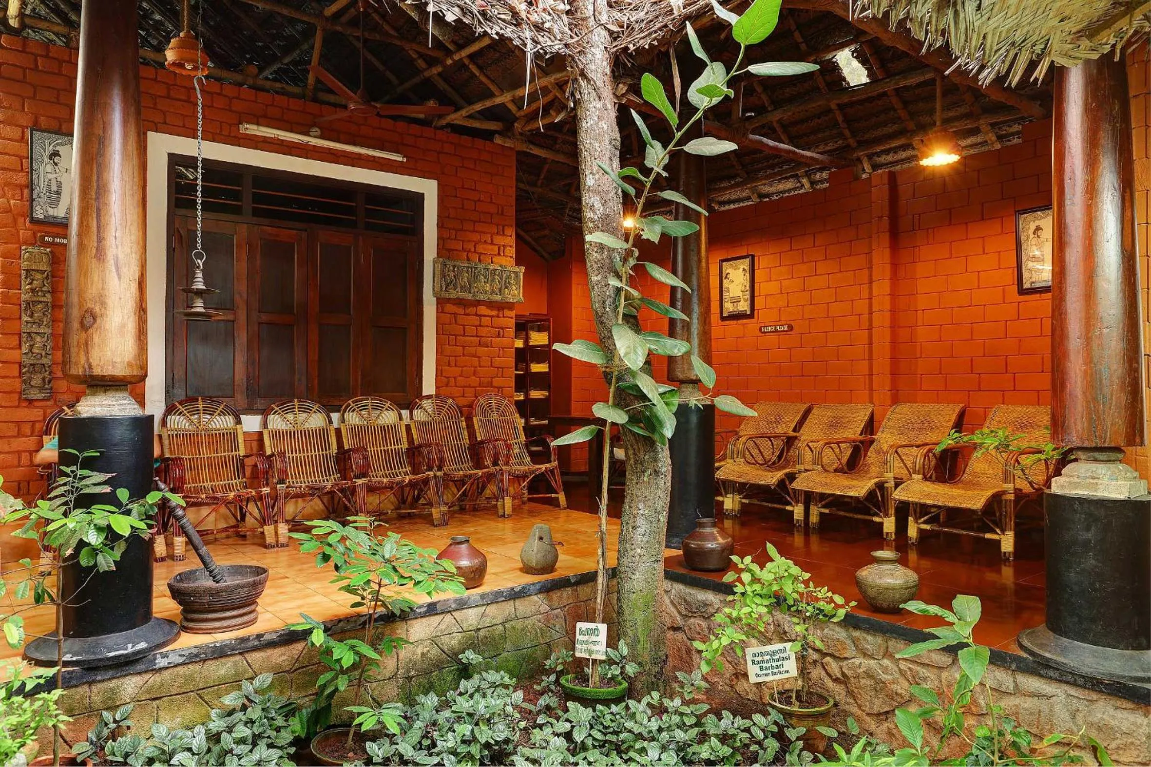 Patio in Somatheeram Ayurveda village