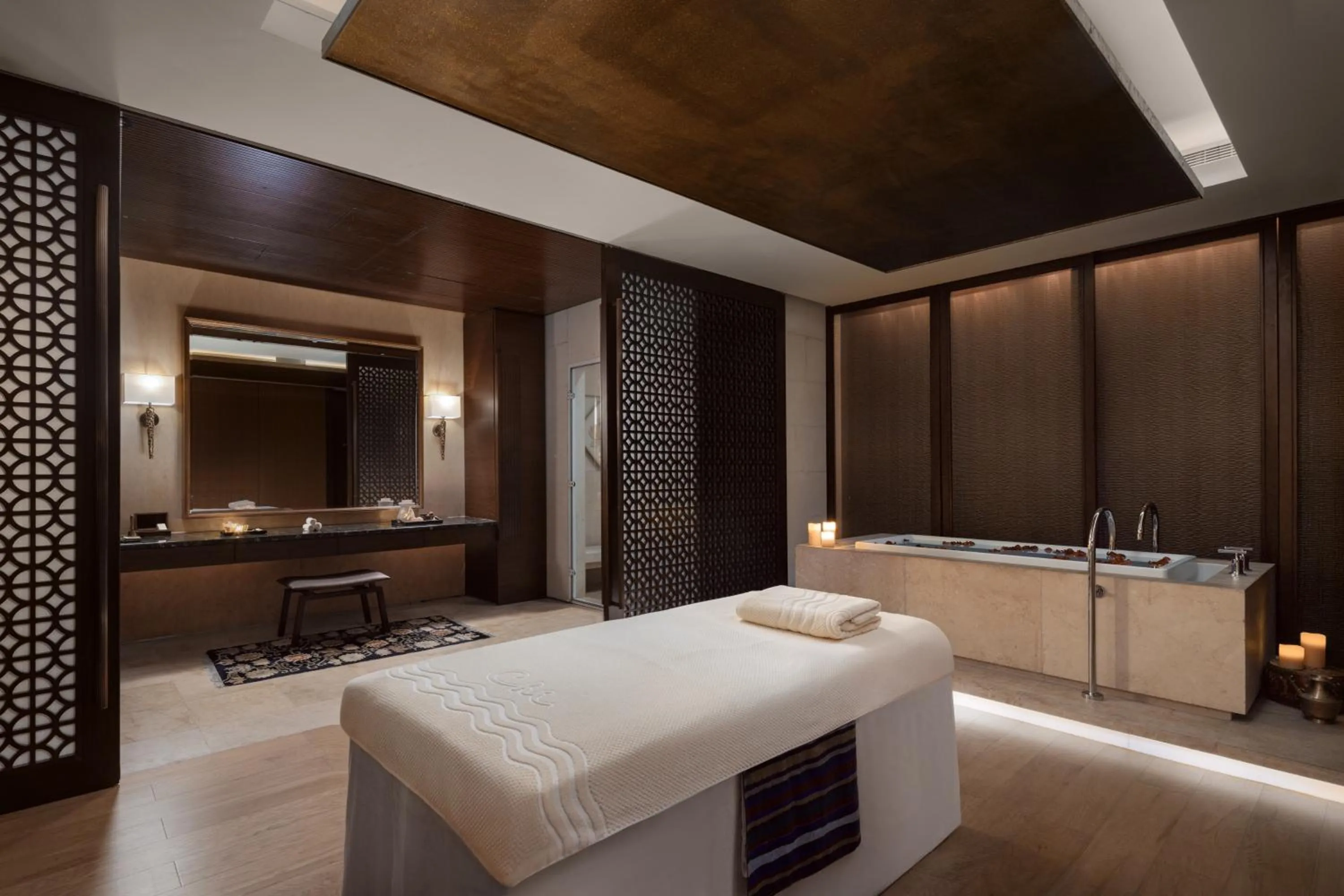 Spa and wellness centre/facilities, Bed in Shangri-La Chengdu