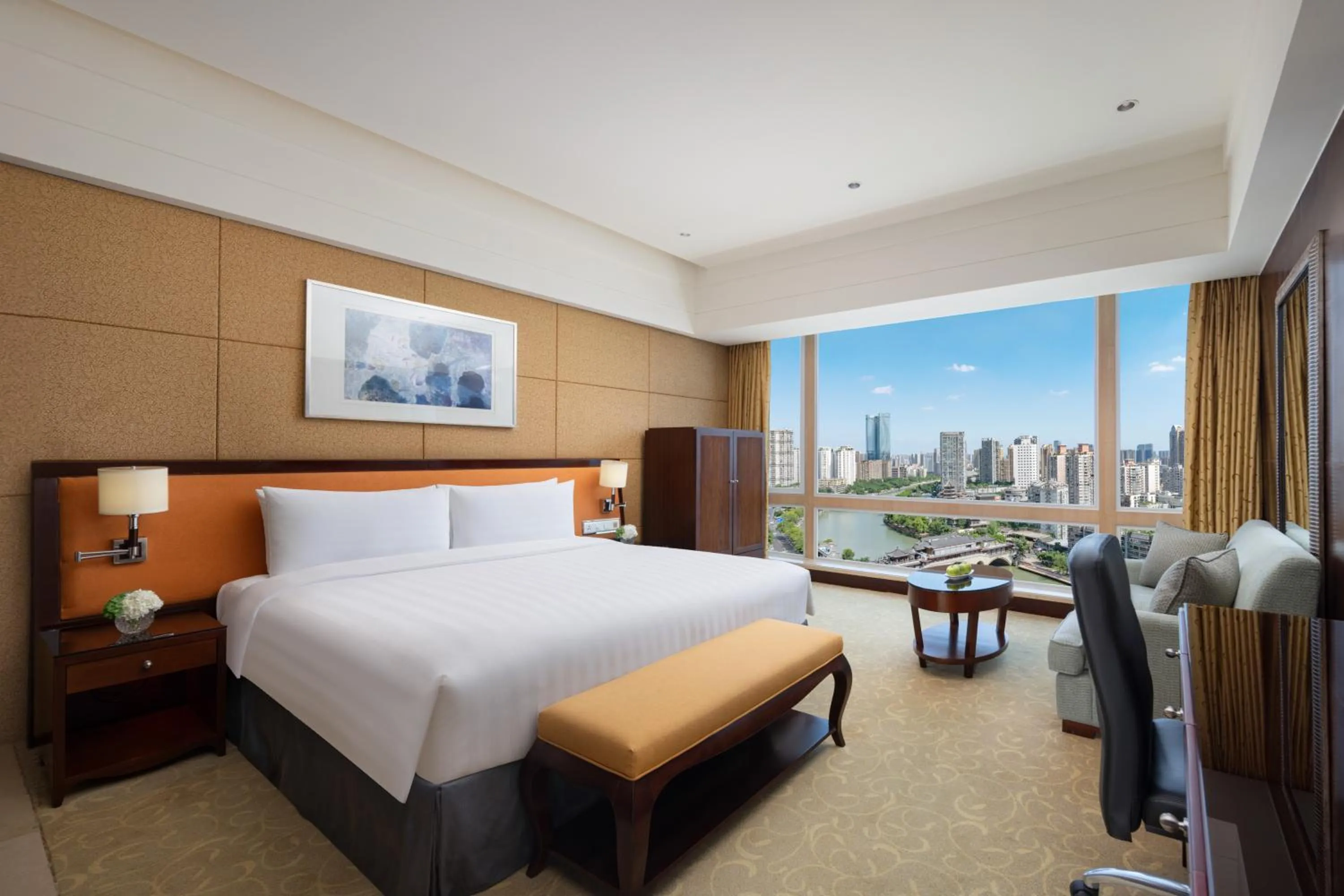 Bedroom, Bed in Shangri-La Chengdu