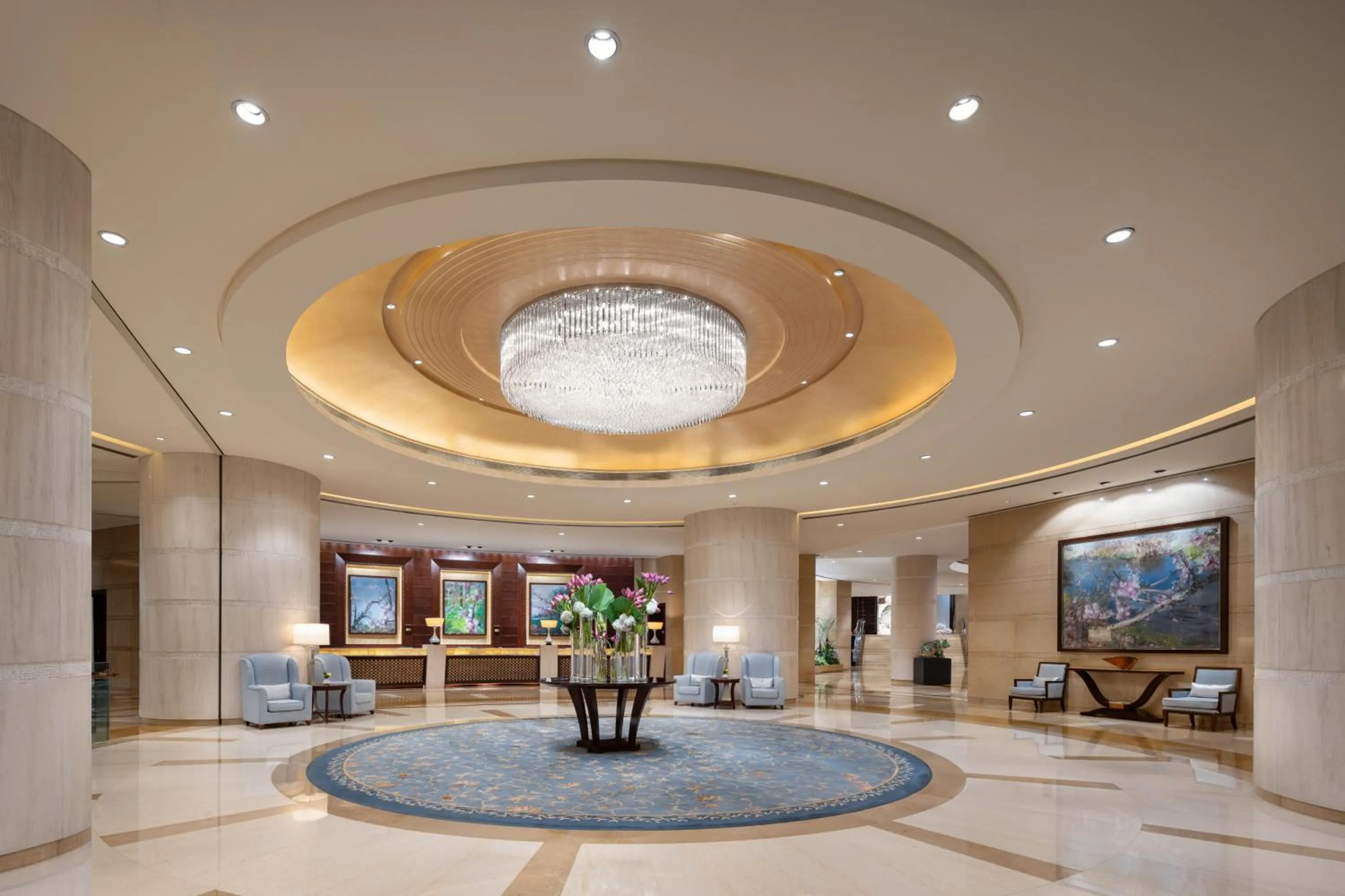 Lobby or reception in Shangri-La Chengdu