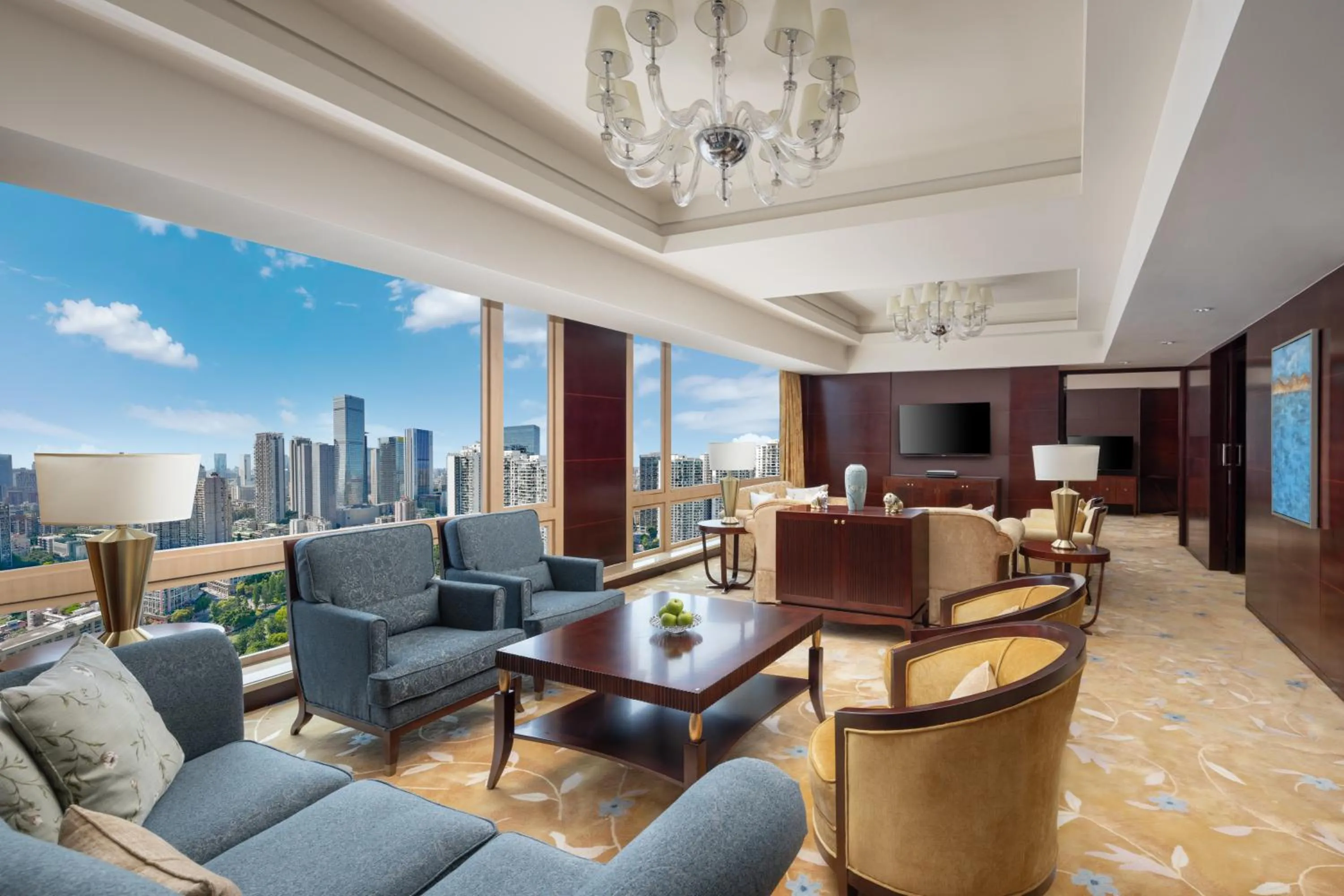Living room in Shangri-La Chengdu
