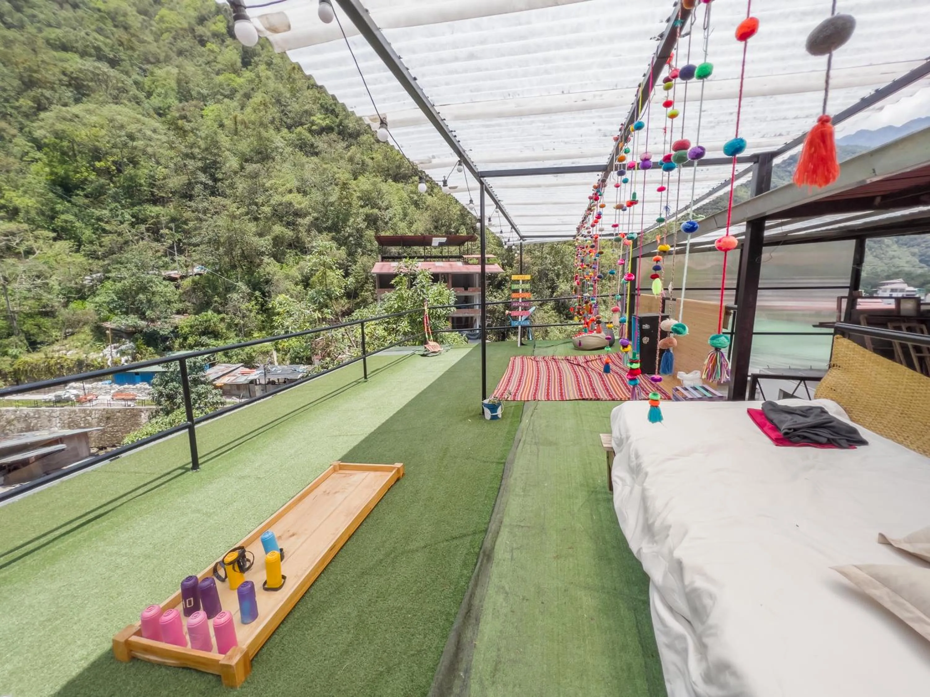 Patio in Supertramp Hostel Machupicchu