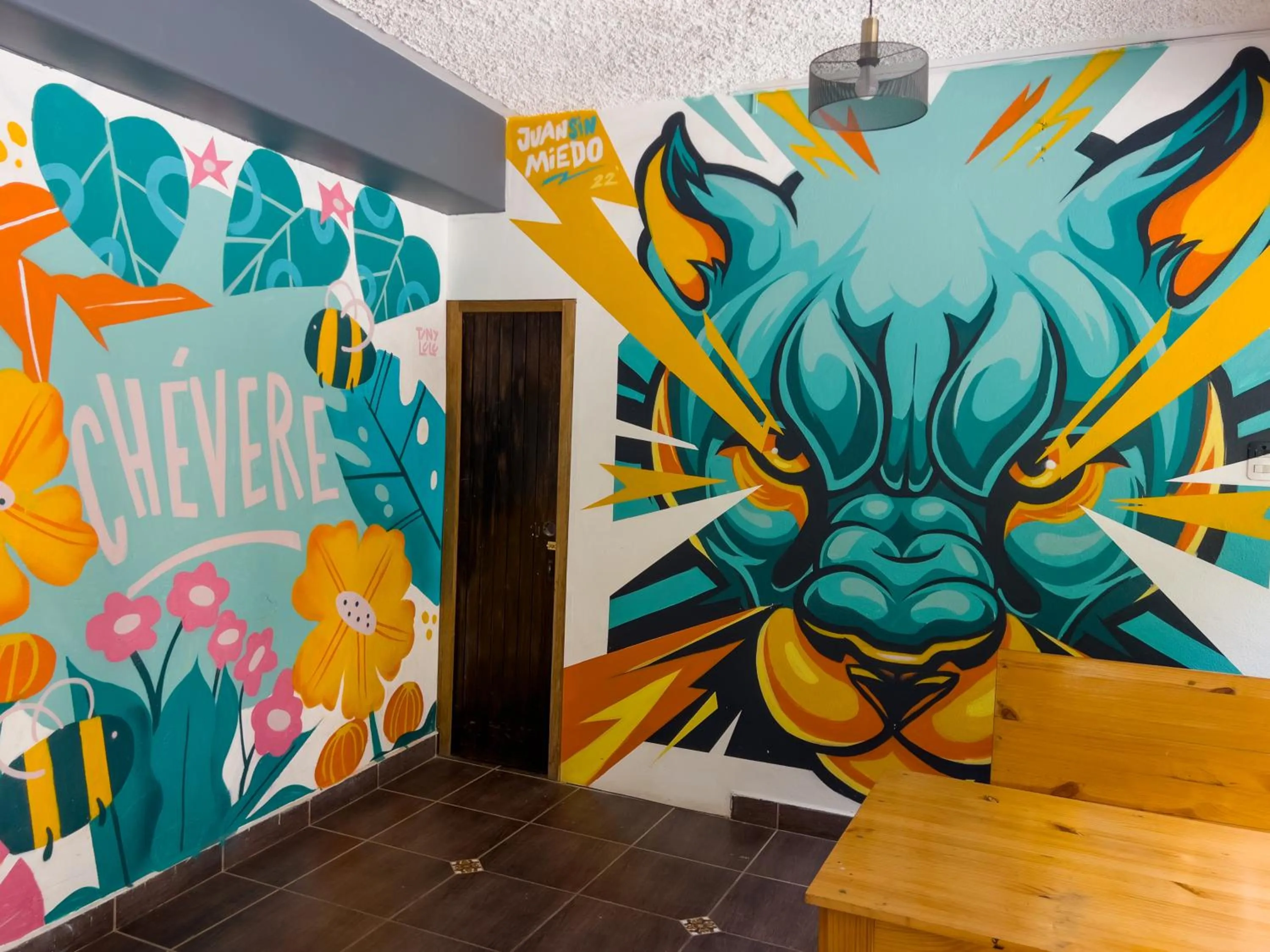 Decorative detail in Supertramp Hostel Machupicchu