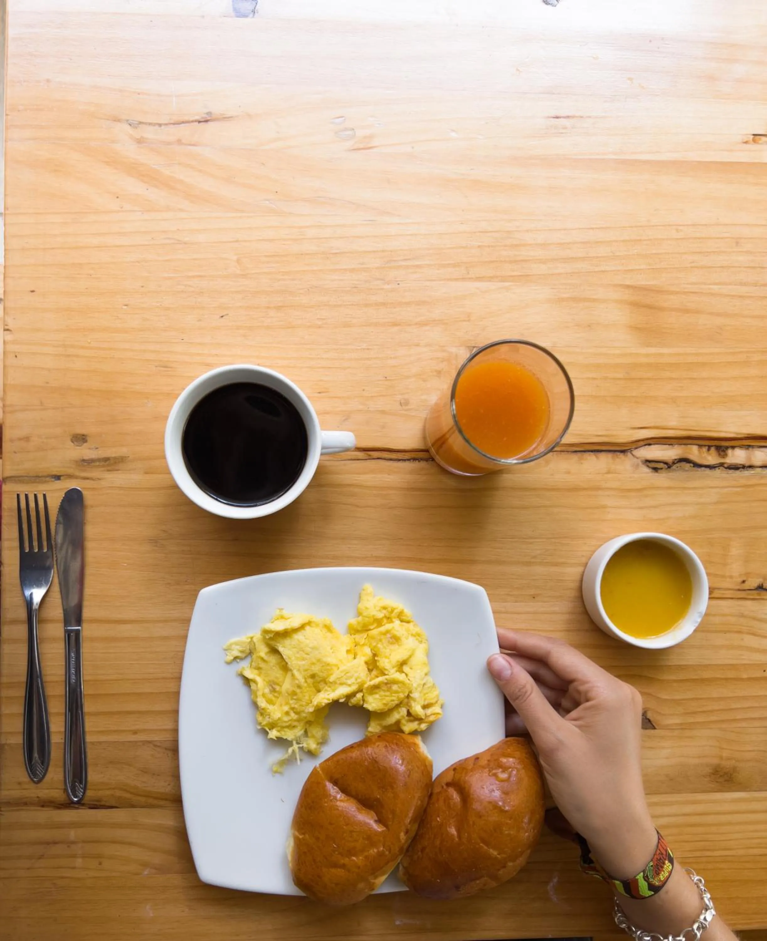 Breakfast in Supertramp Hostel Machupicchu