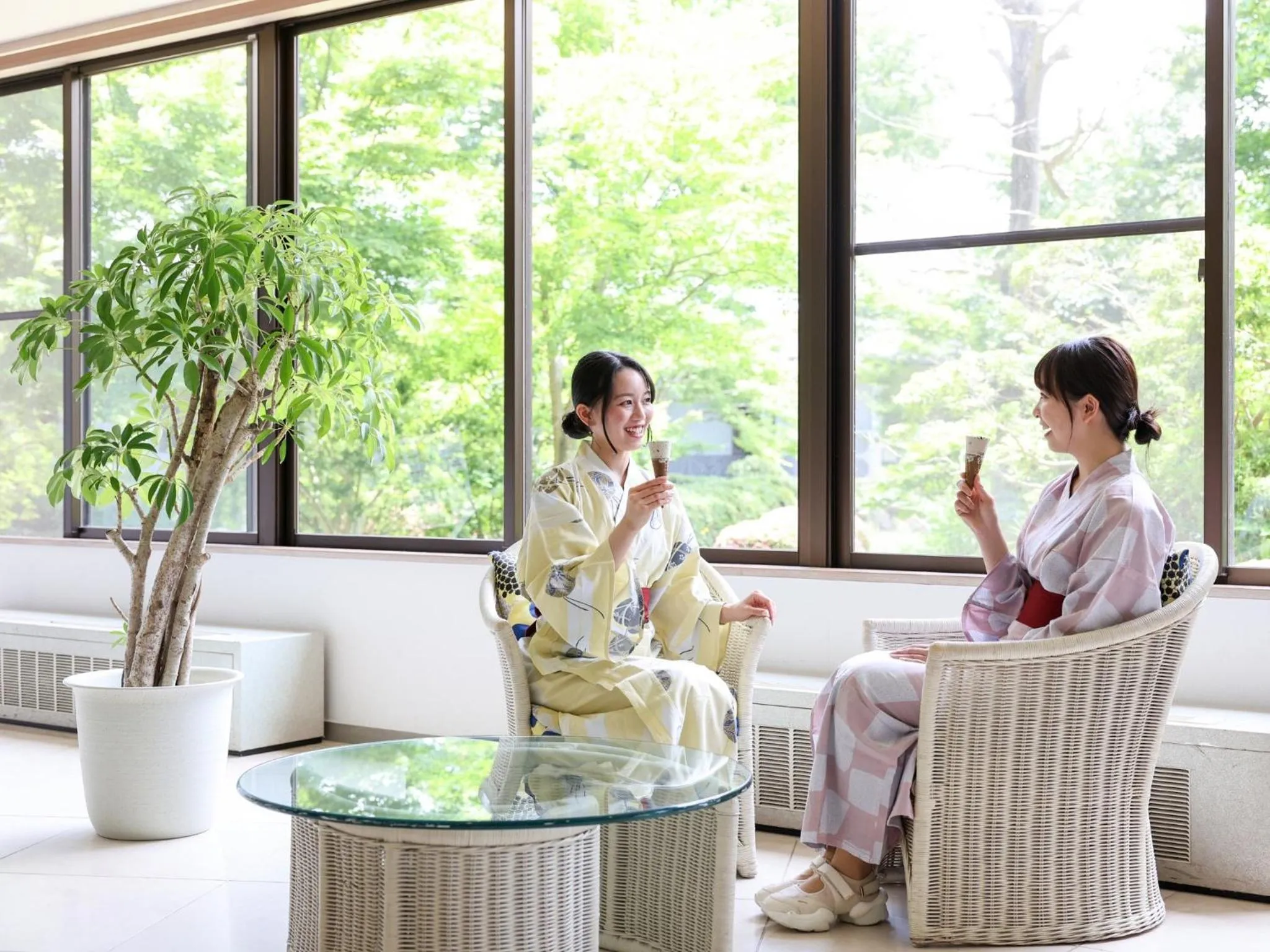 People in Ikoi no mura Notohanto