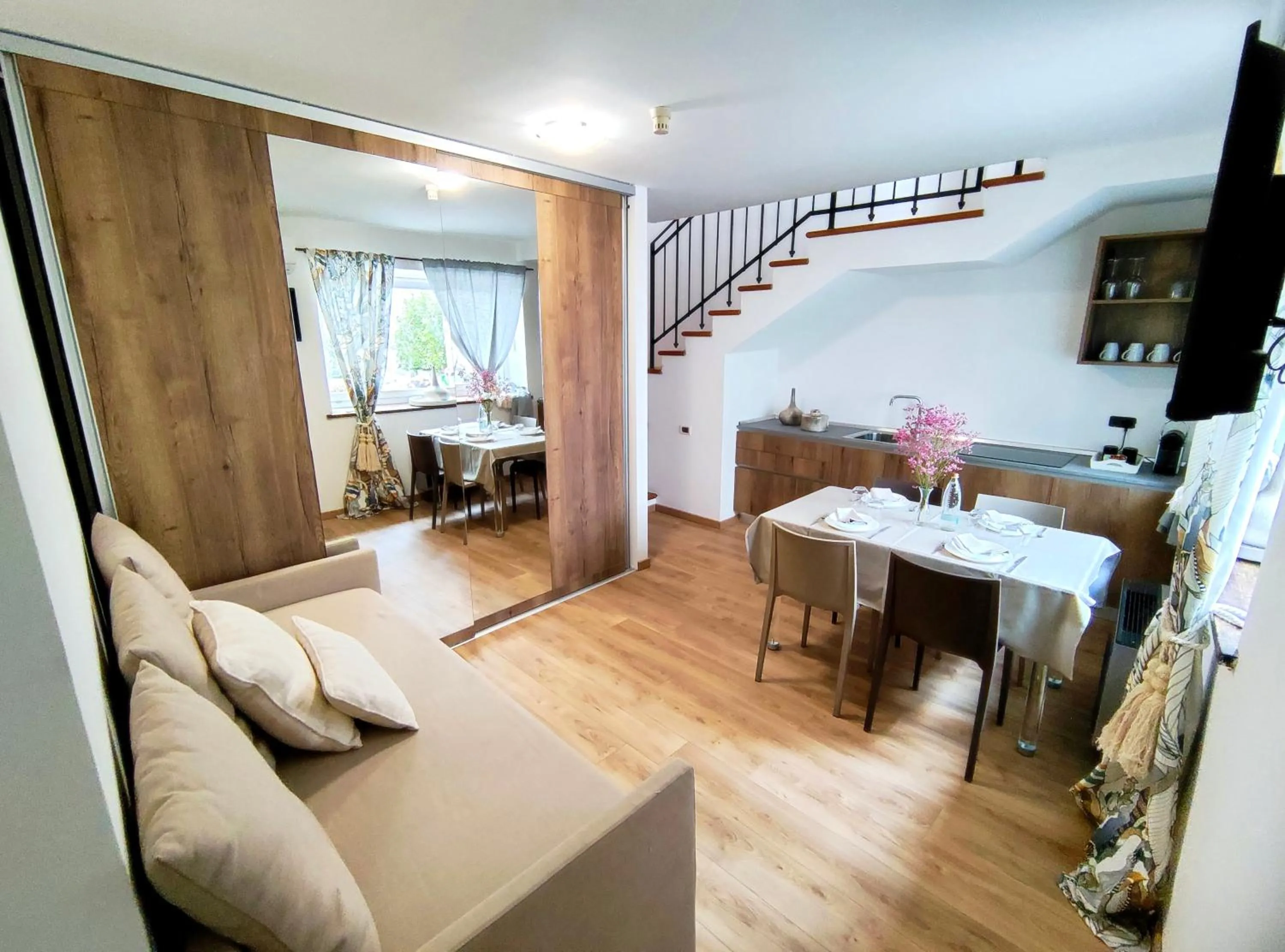 Kitchen or kitchenette in Albergo Del Sole