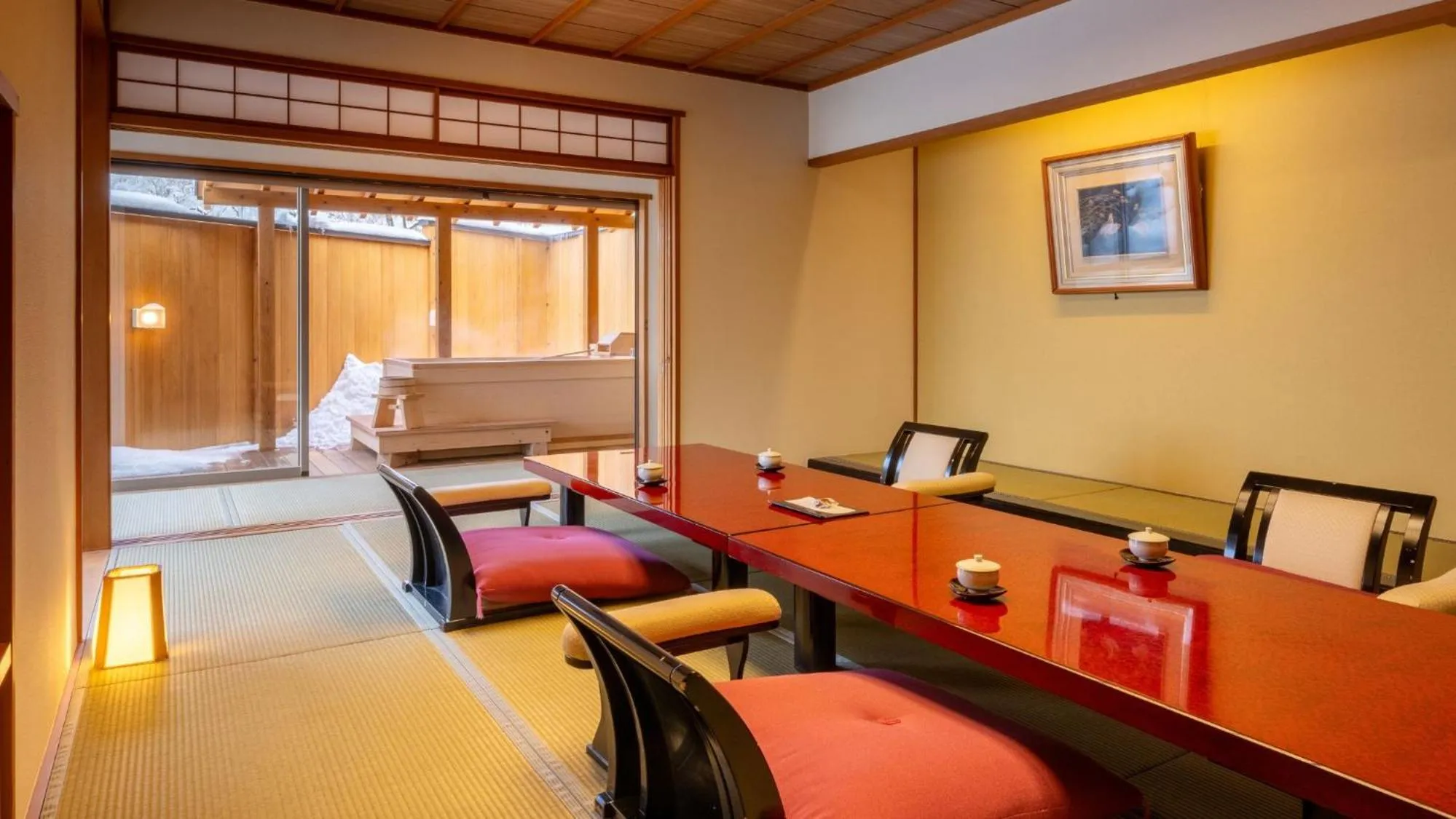 Bed in Marumine Kanko Hotel