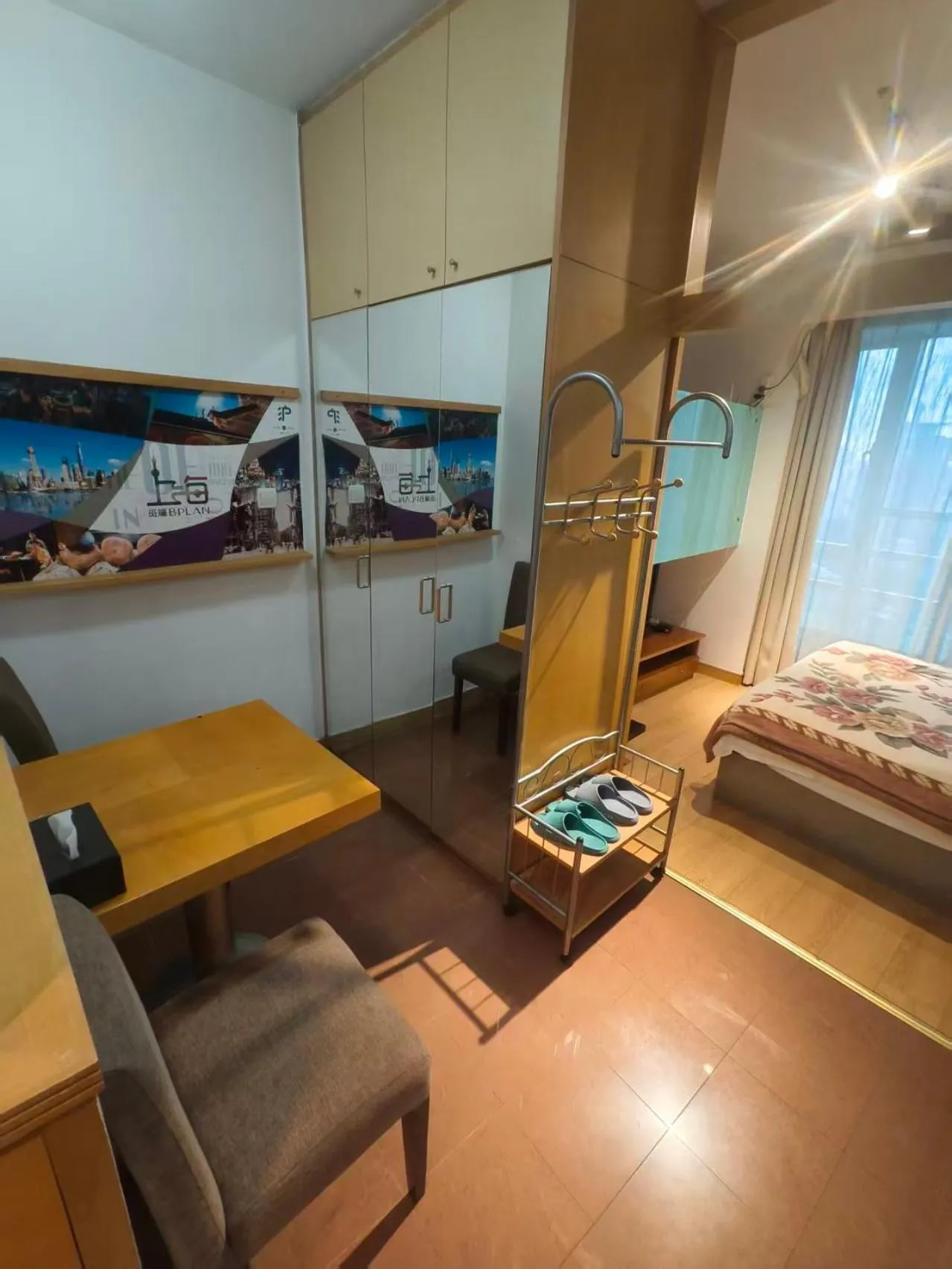 Bed in Xinshikong Apartments- Abest Zhongshan Park No.1