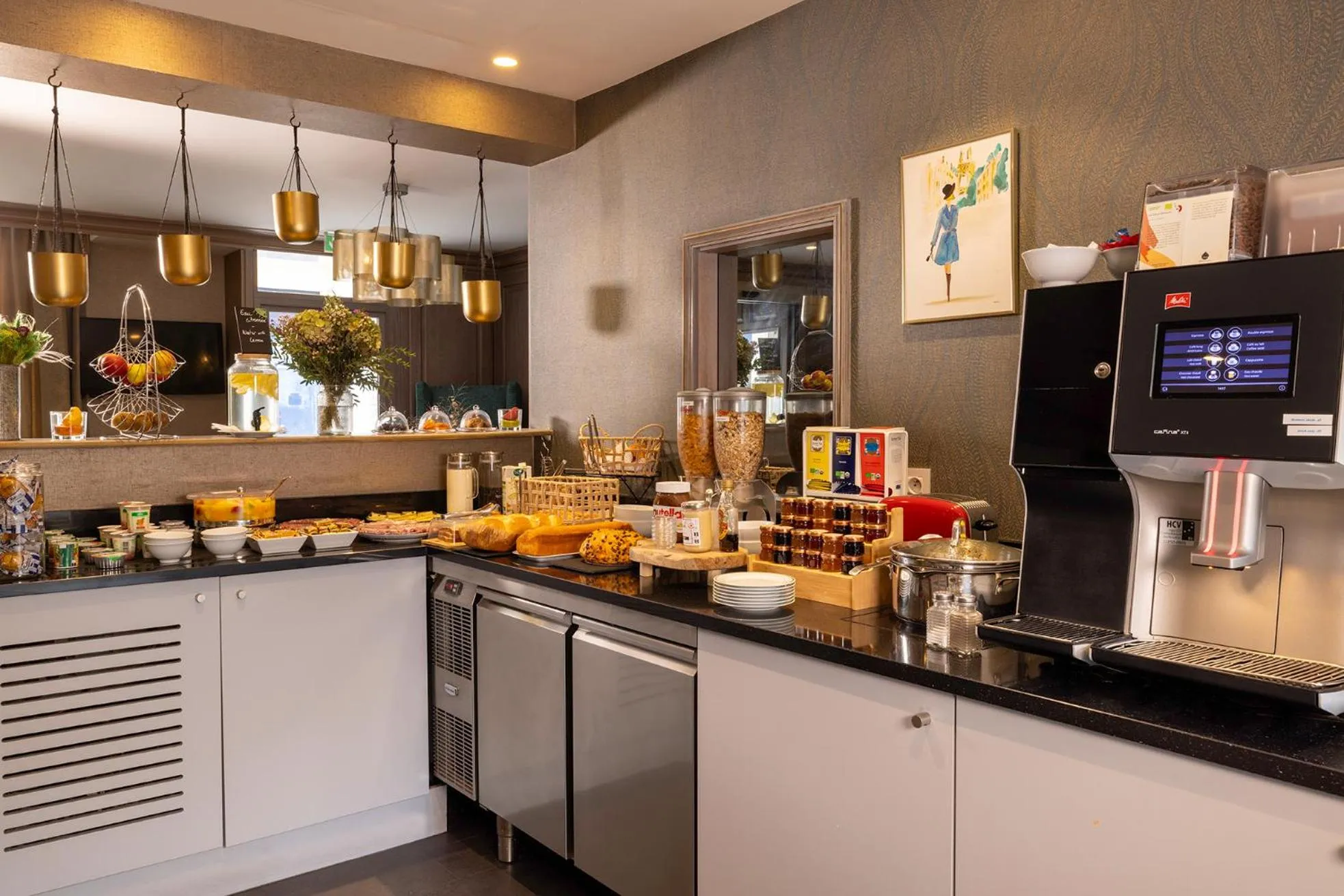 Buffet breakfast in Hotel Muguet