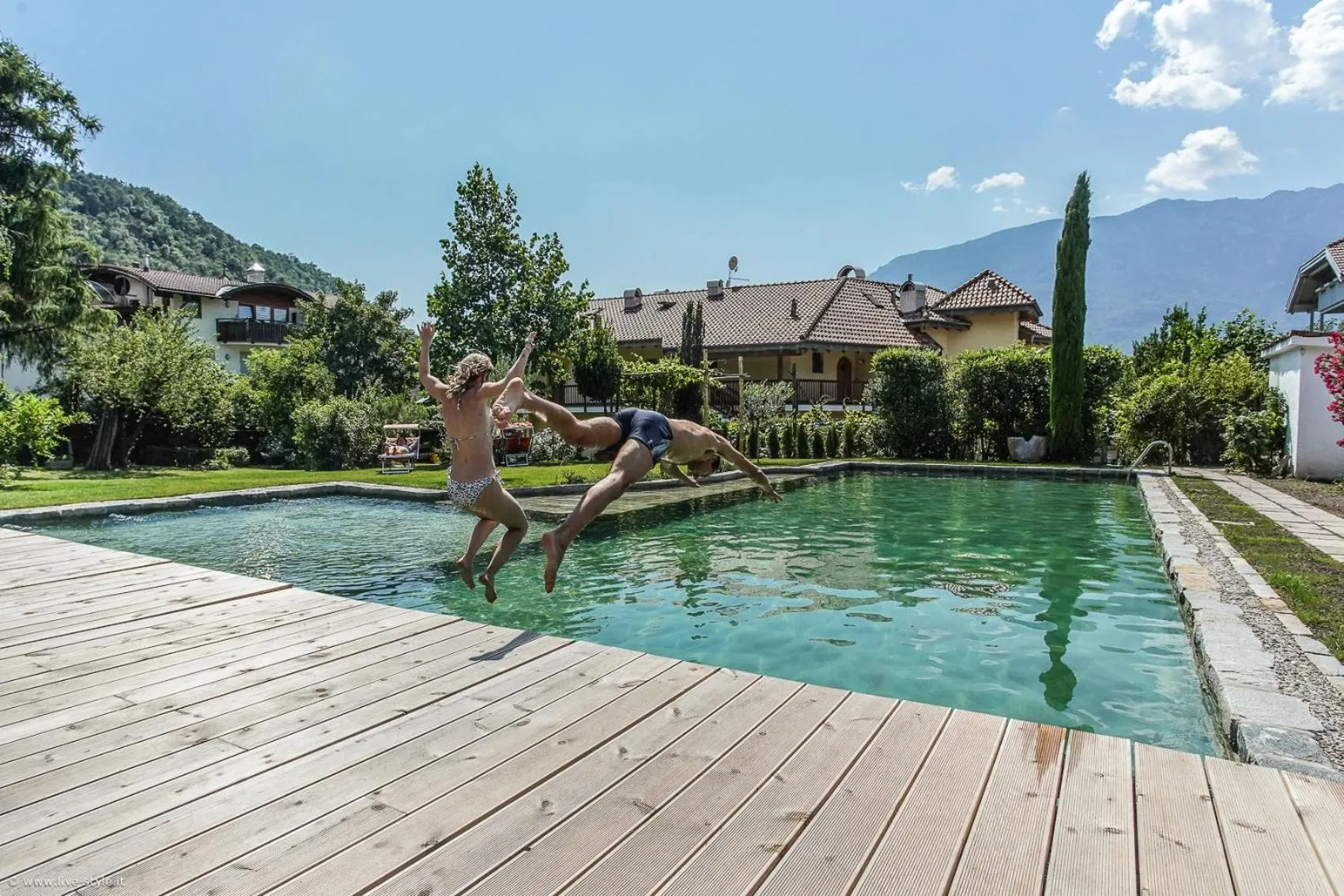 Swimming pool in Bio Hotel Kaufmann