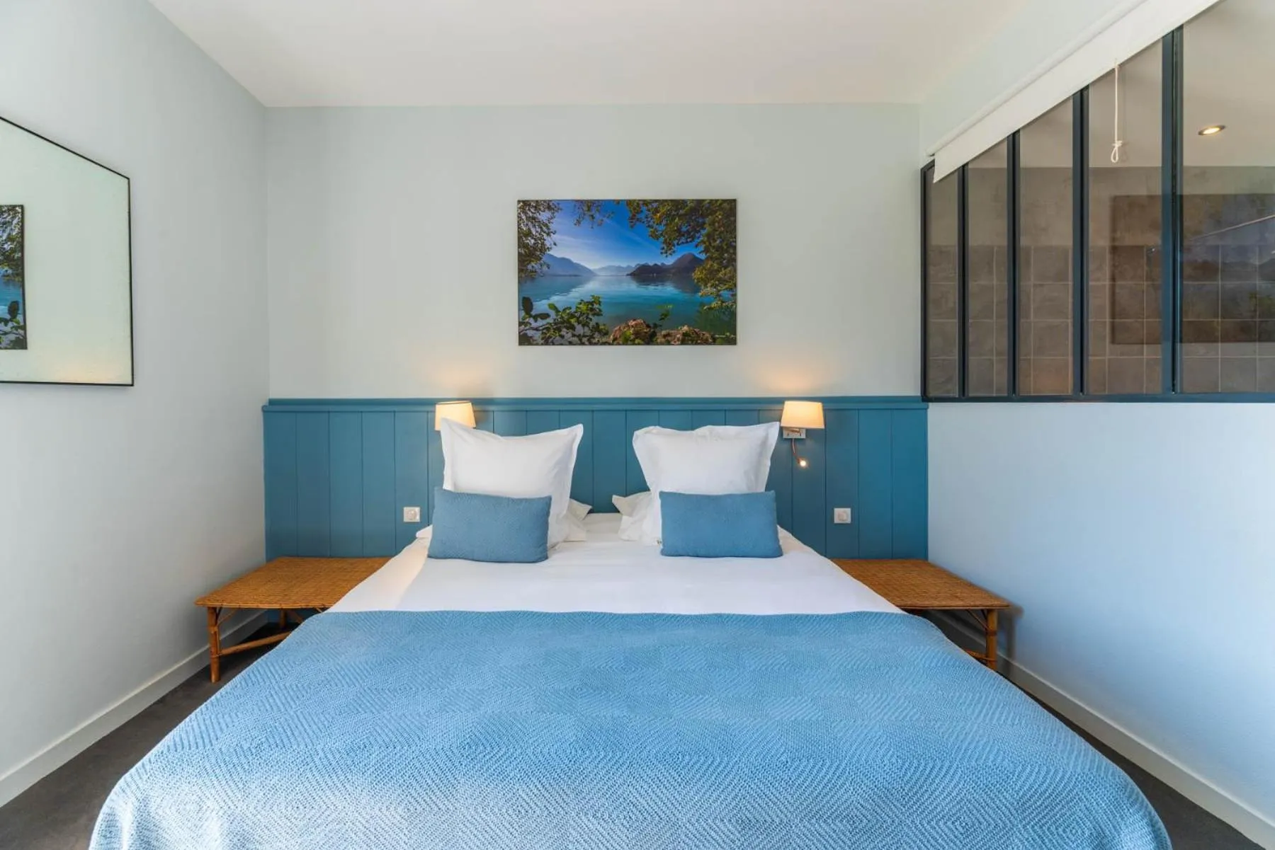 Photo of the whole room, Bed in Hôtel Beau Site Talloires B SPA