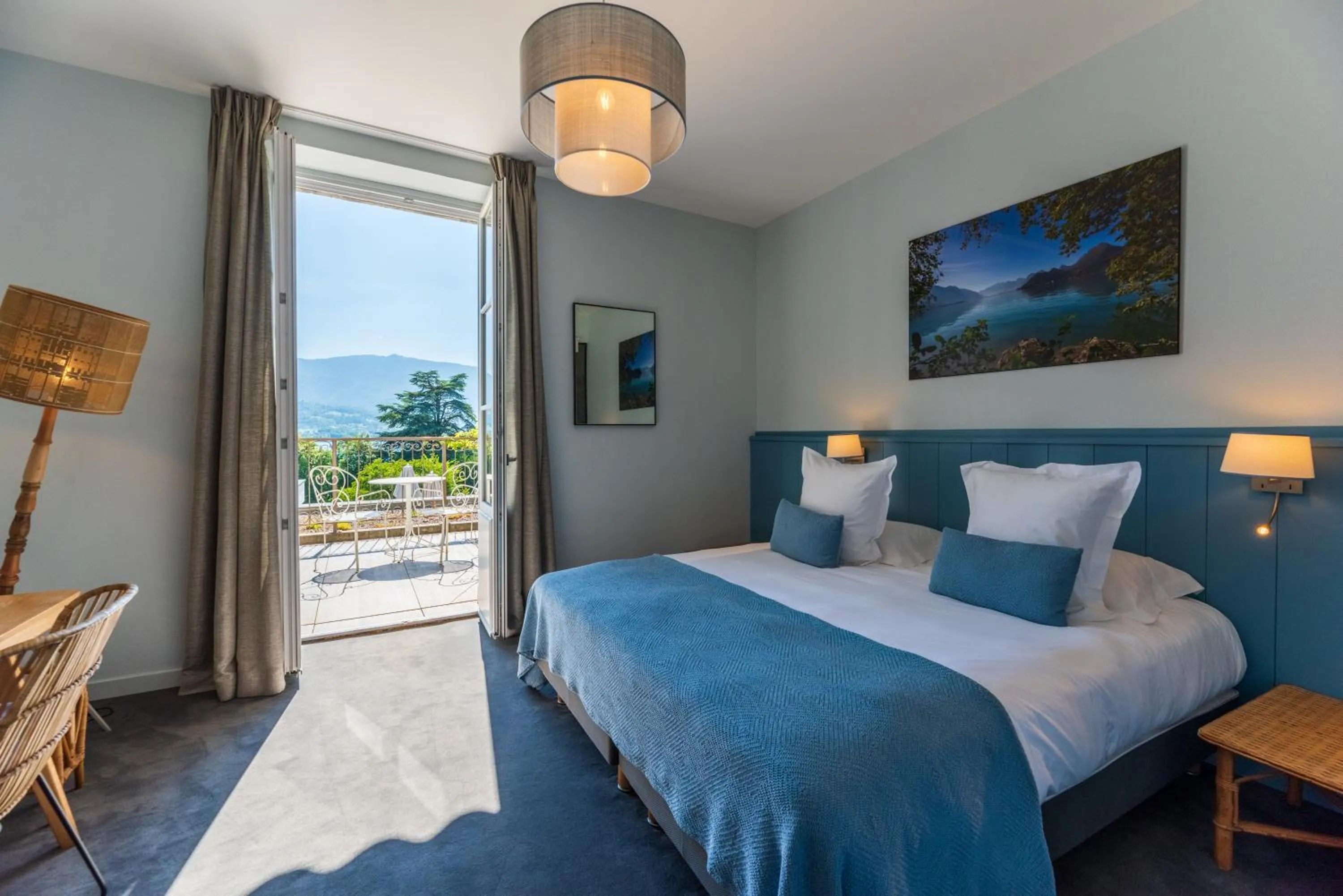 Photo of the whole room, Bed in Hôtel Beau Site Talloires B SPA